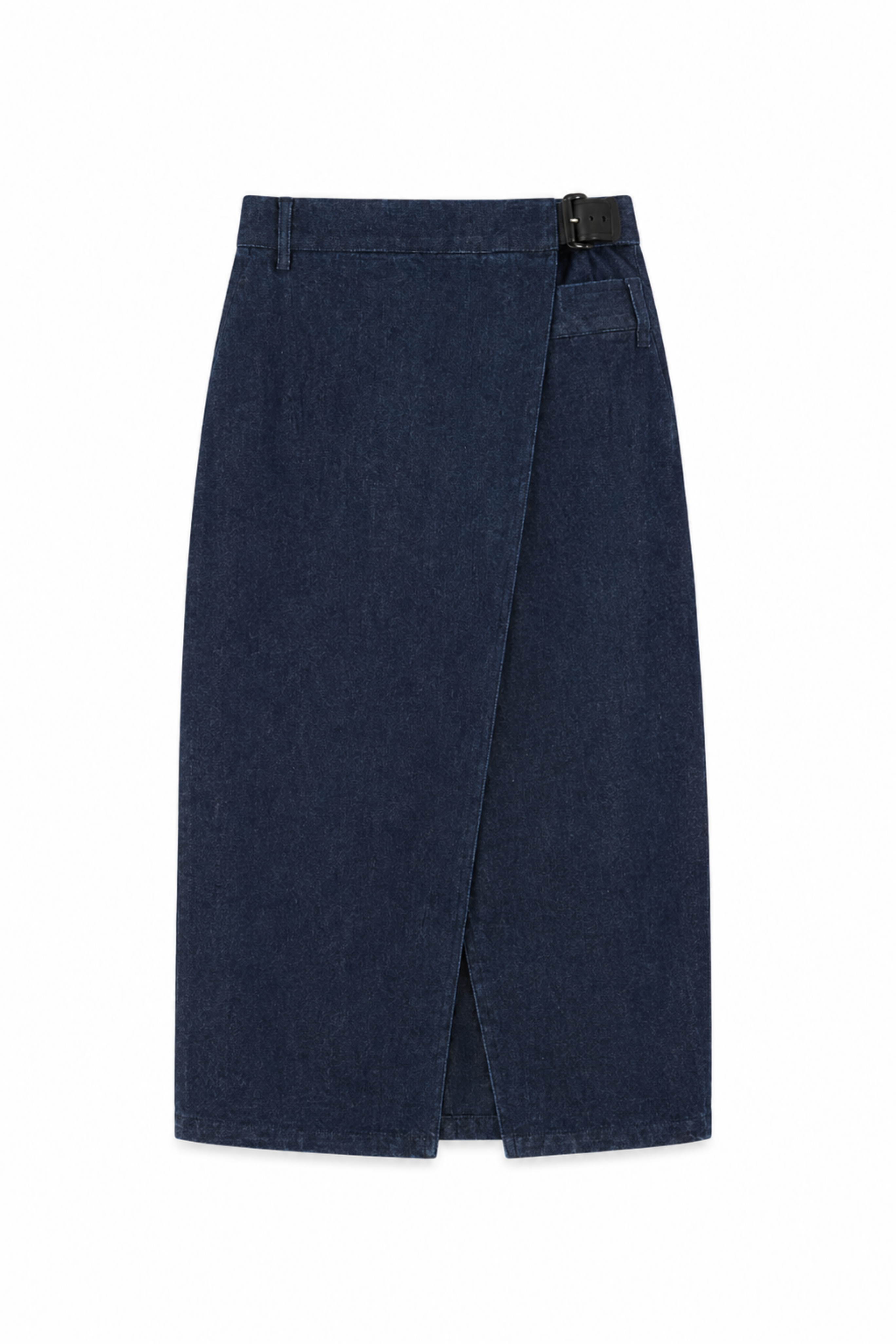 Indigo Denim Double Apron Skirt