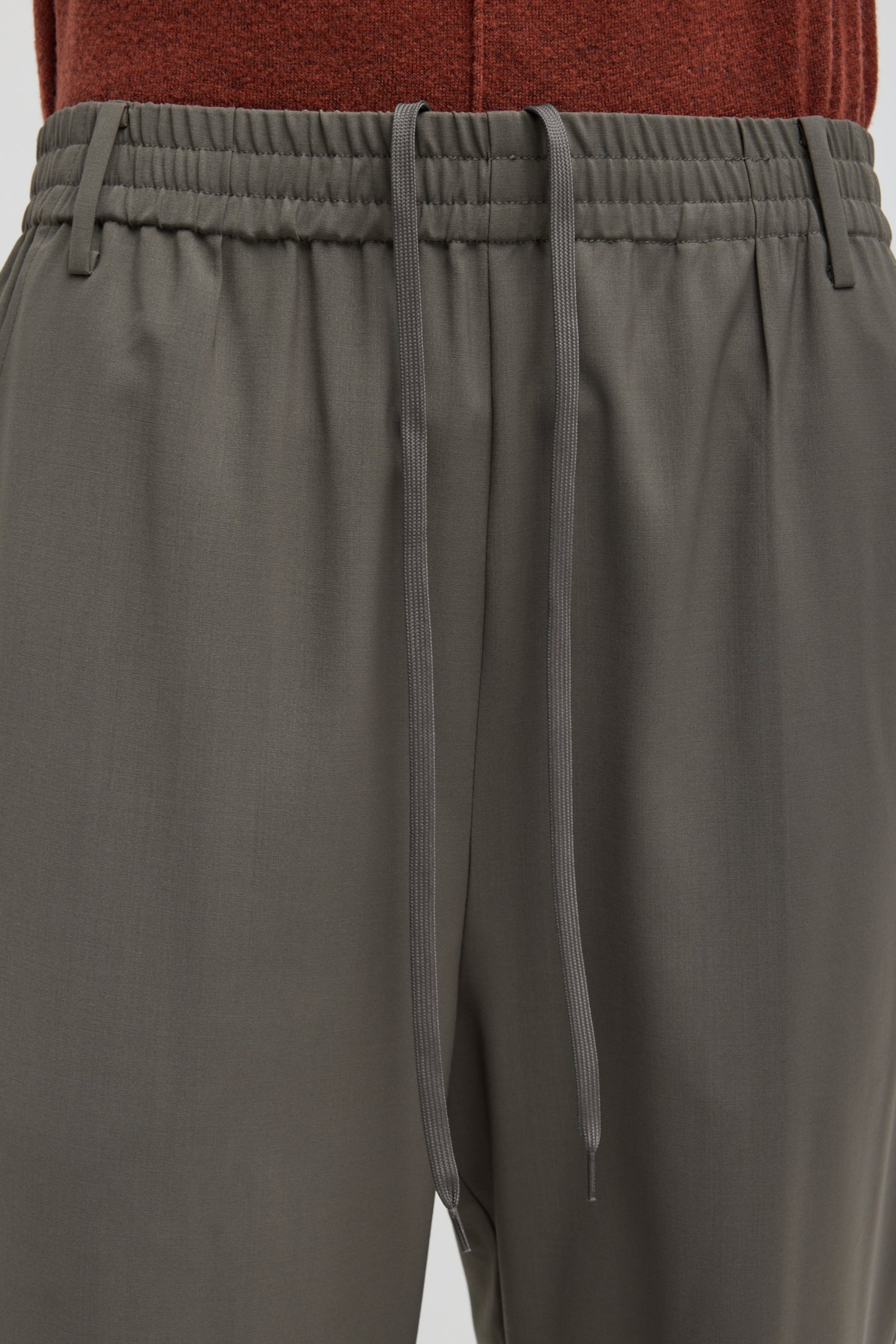 Tropical Wool Charles Trouser - Dark Stone