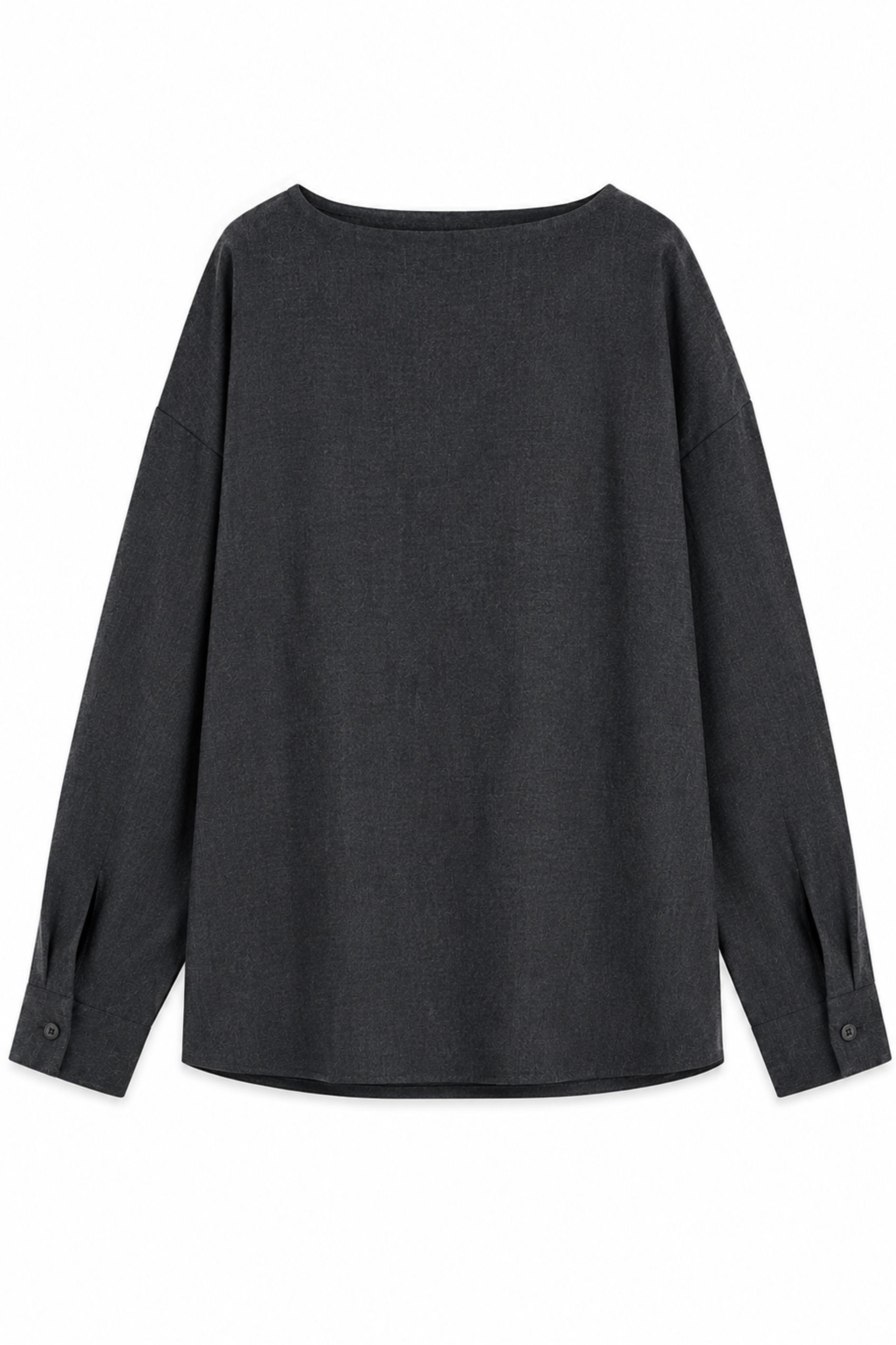 Cozy Flannel Boatneck Dolman Sleeve Top