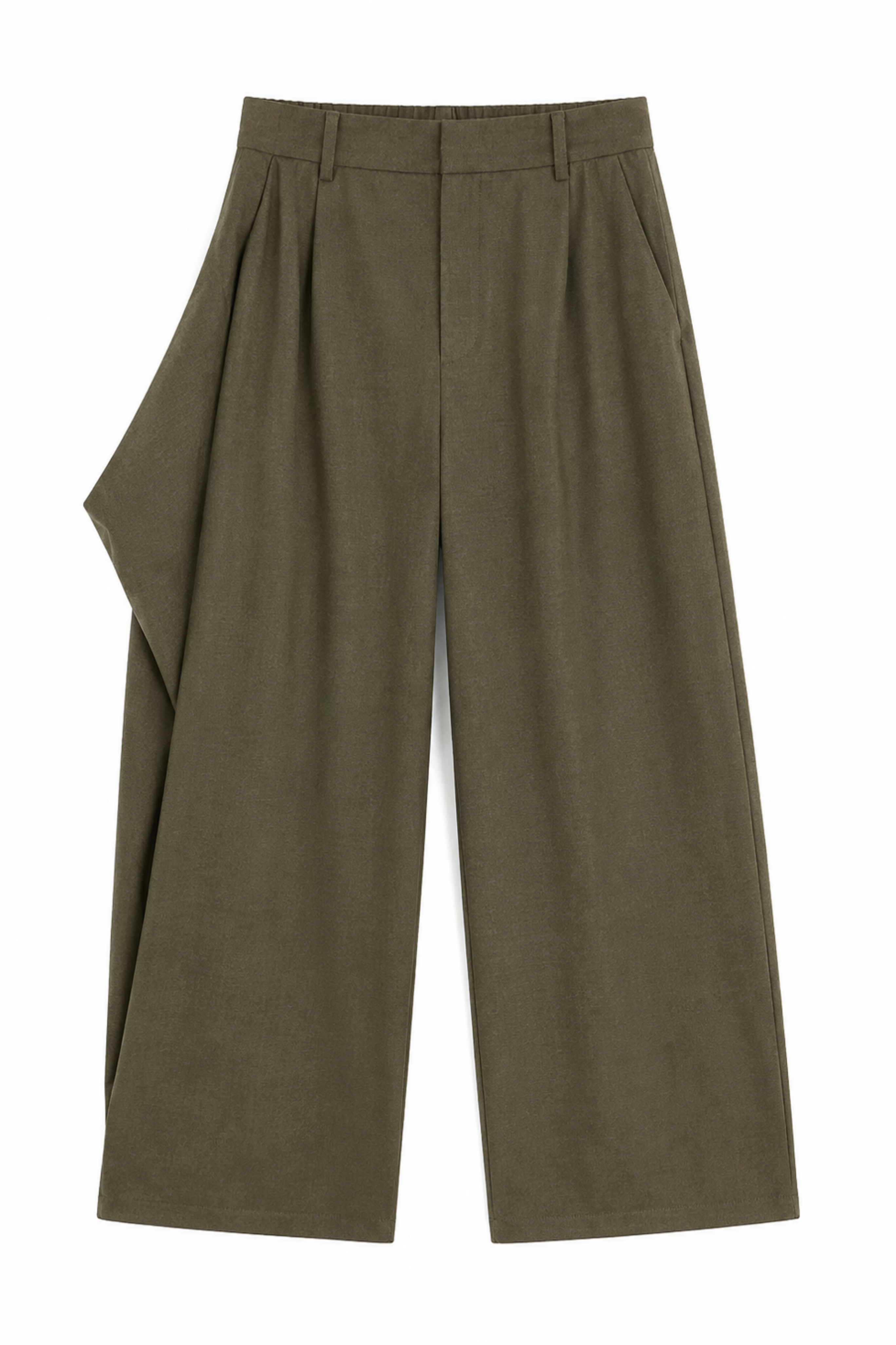 Cozy Flannel Side Drape Pant