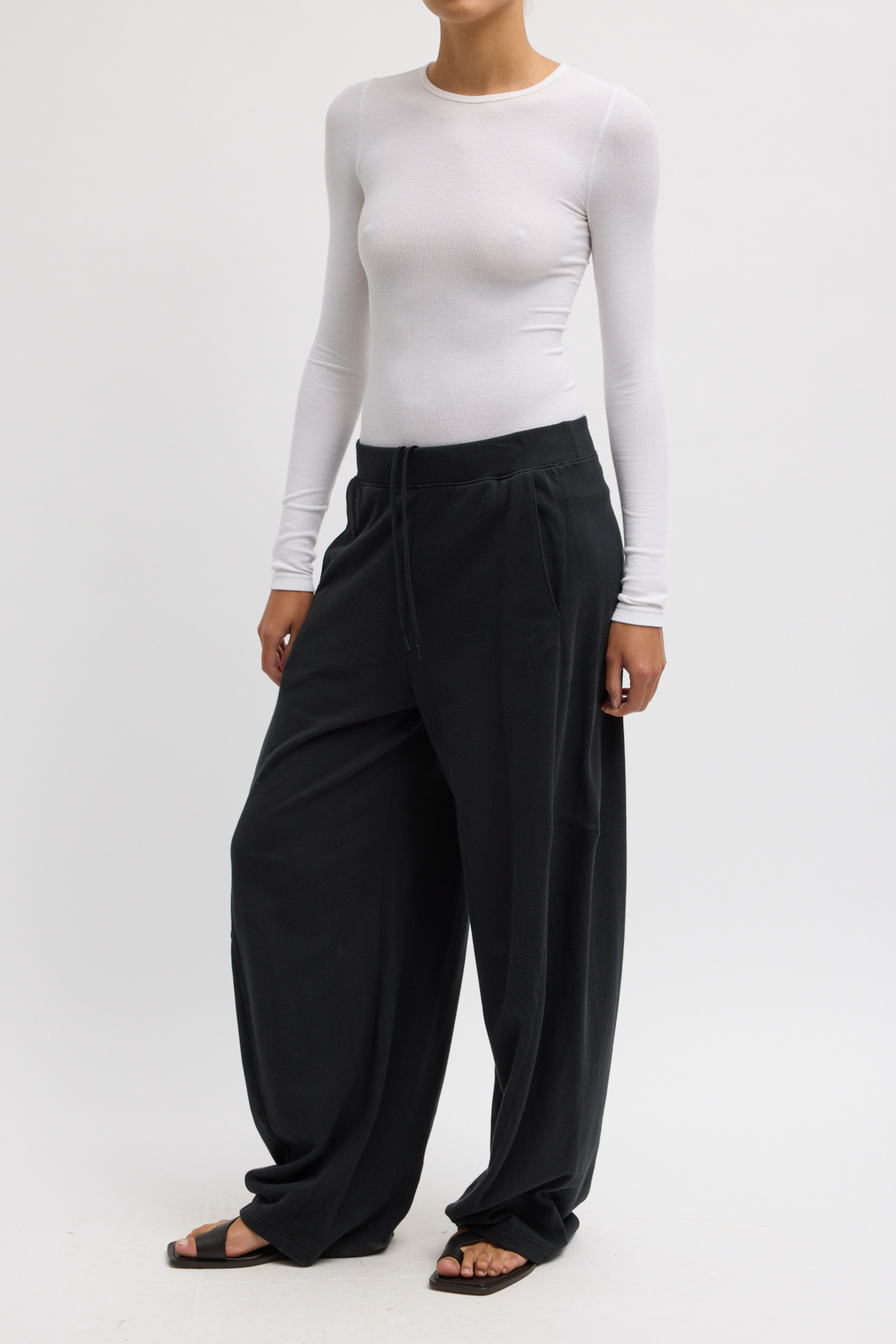 Light Weight Sweatshirting Winslow Pant - Black