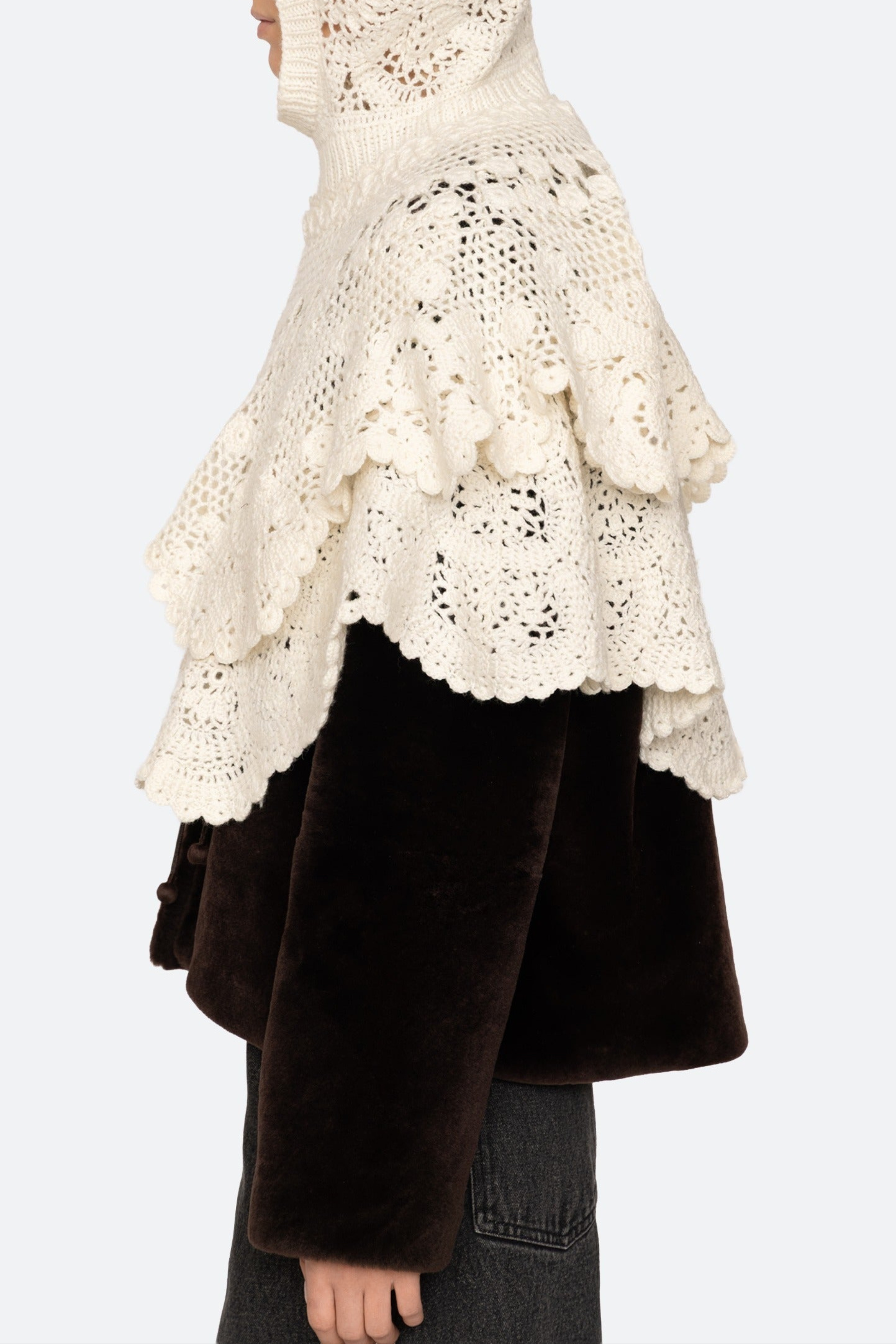 Wright Knit Crochet Poncho