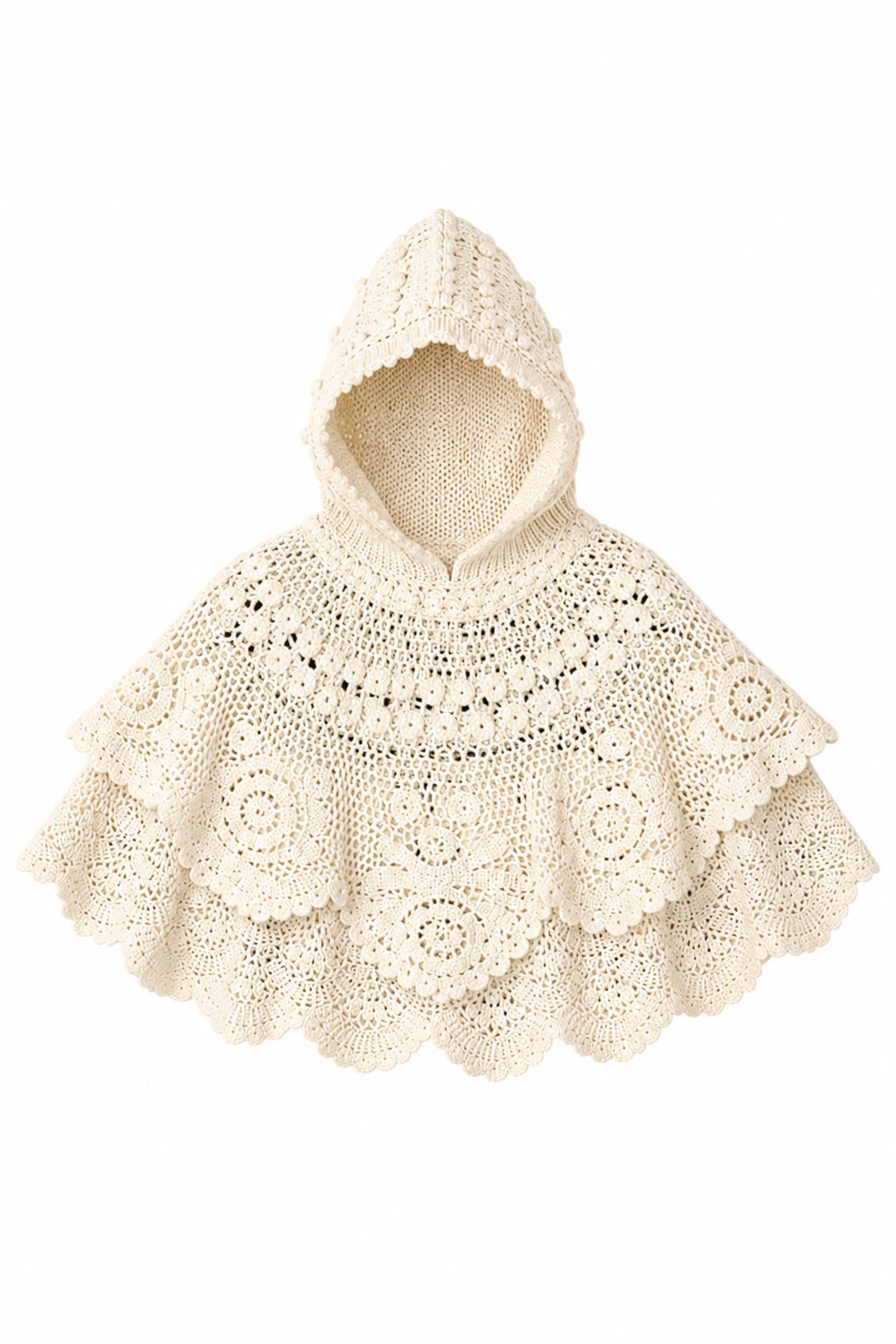 Wright Knit Crochet Poncho