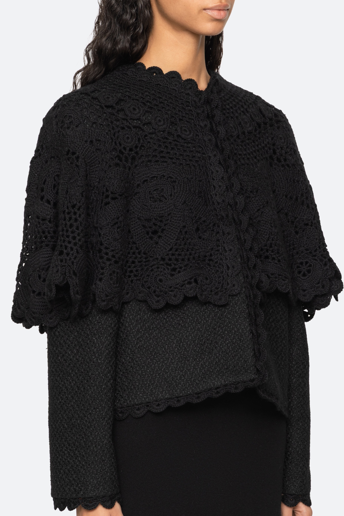 Wright Knit Cape Jacket