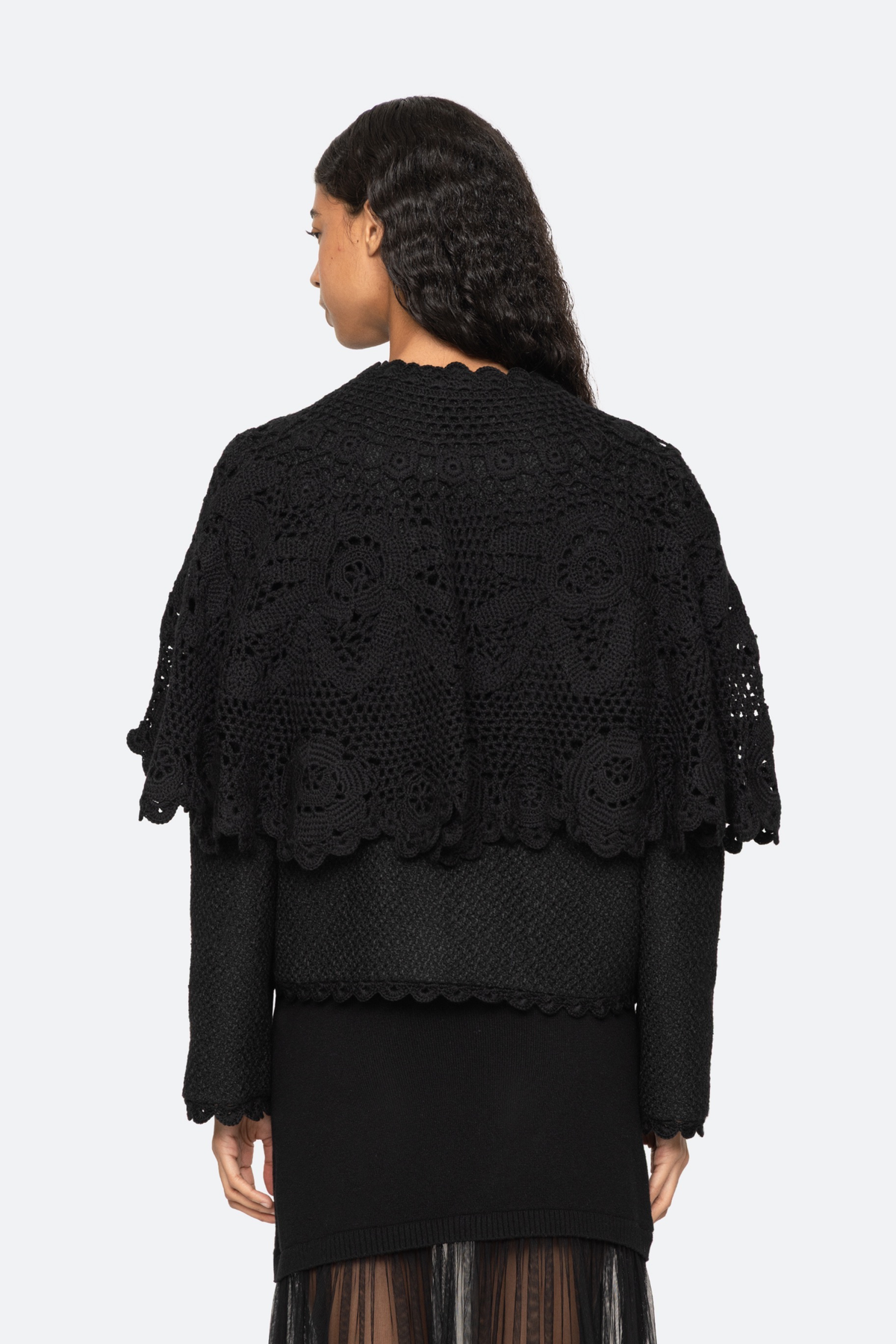 Wright Knit Cape Jacket