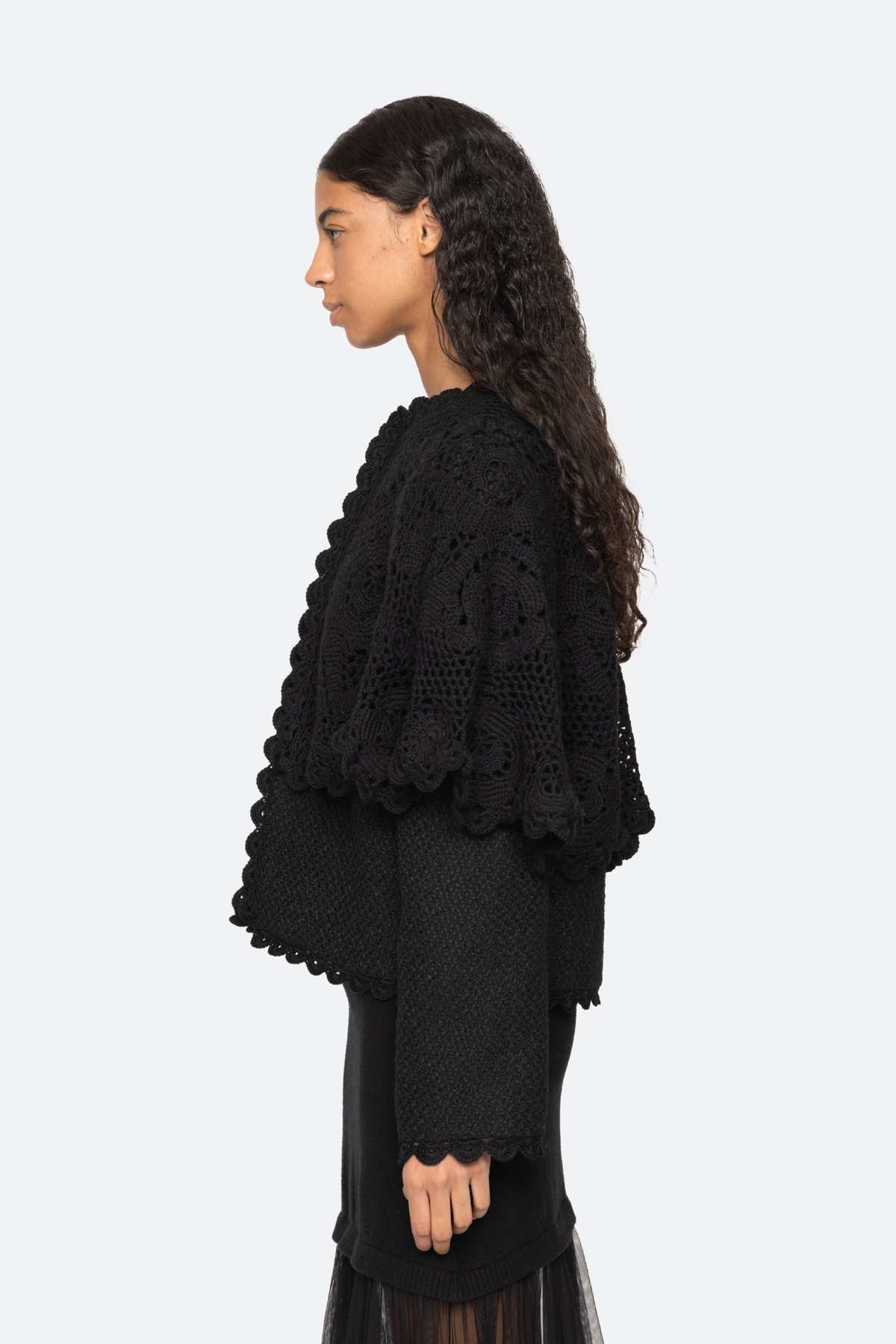 Wright Knit Cape Jacket