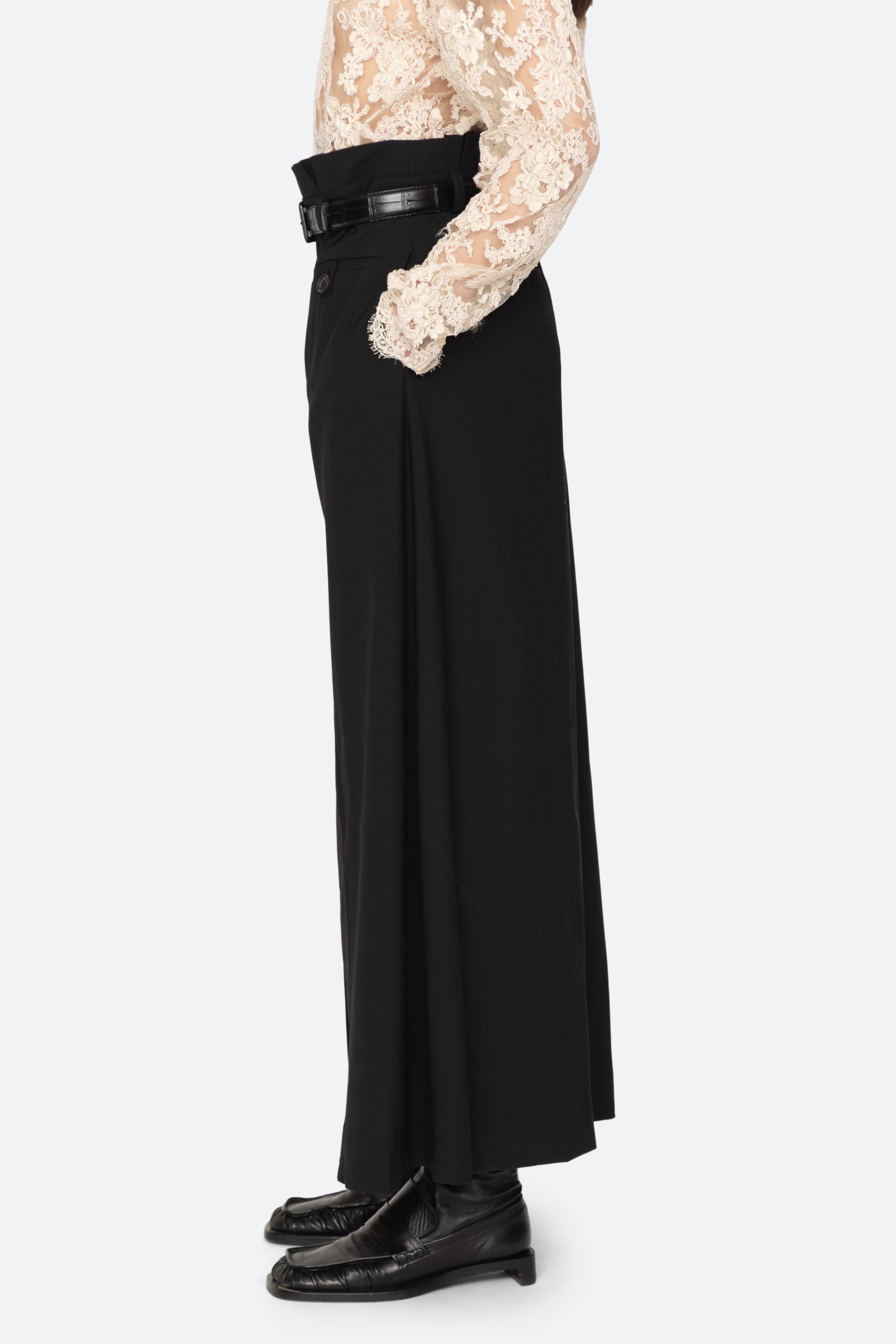 Remi Tropical Maxi Skirt With Belt
