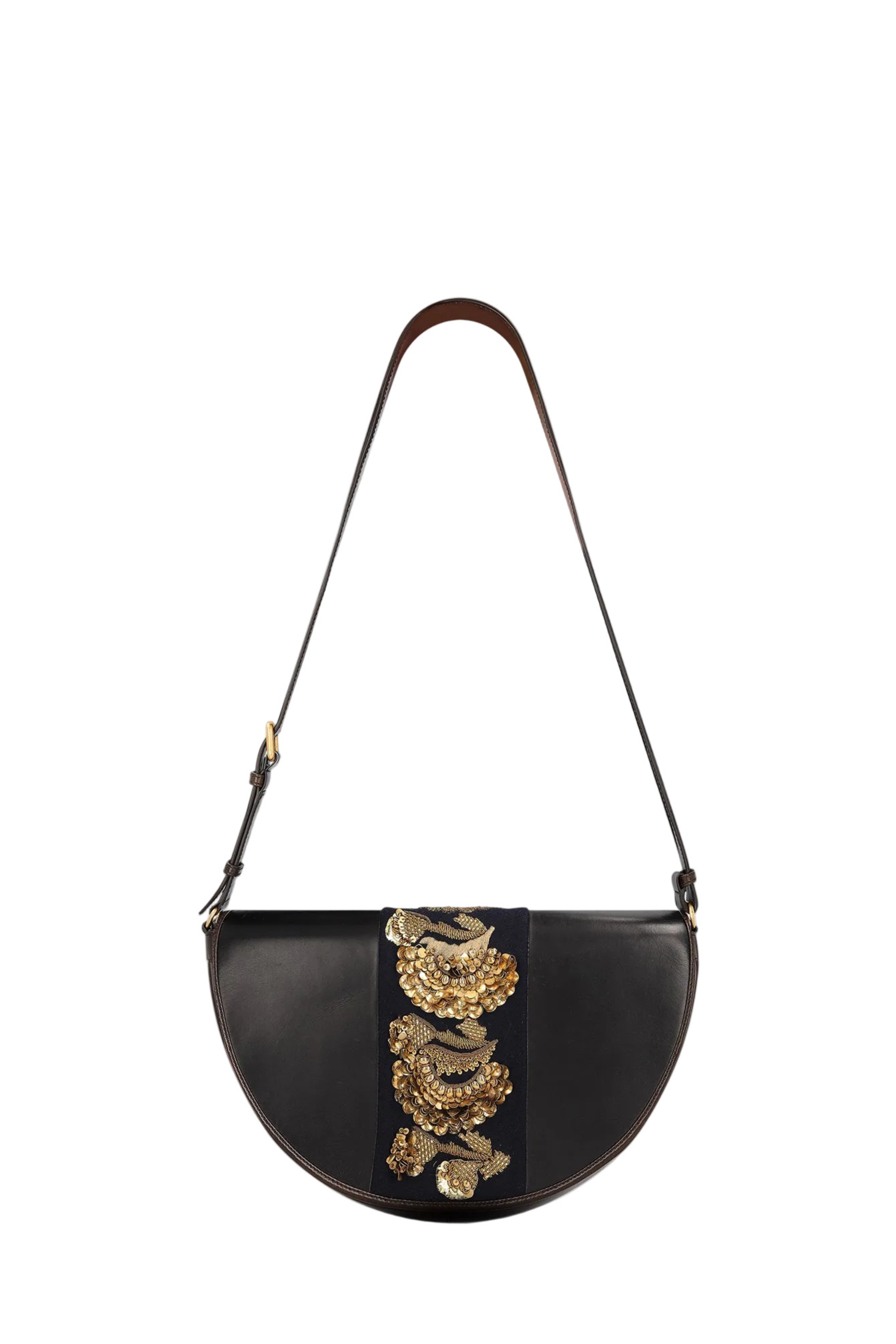 Arc Embellished Bag - Navy
