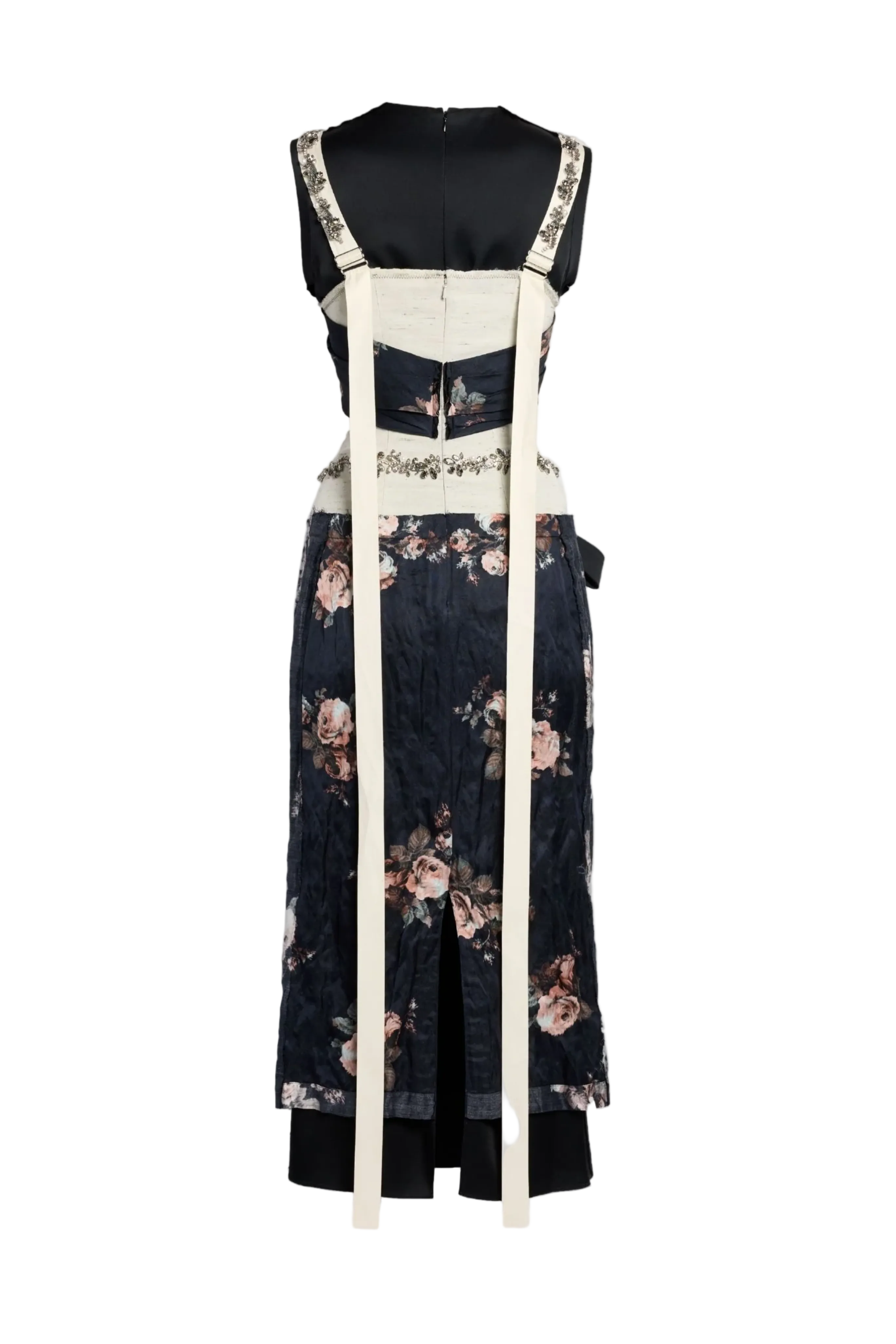 Satin Cady Sleeveless Dress