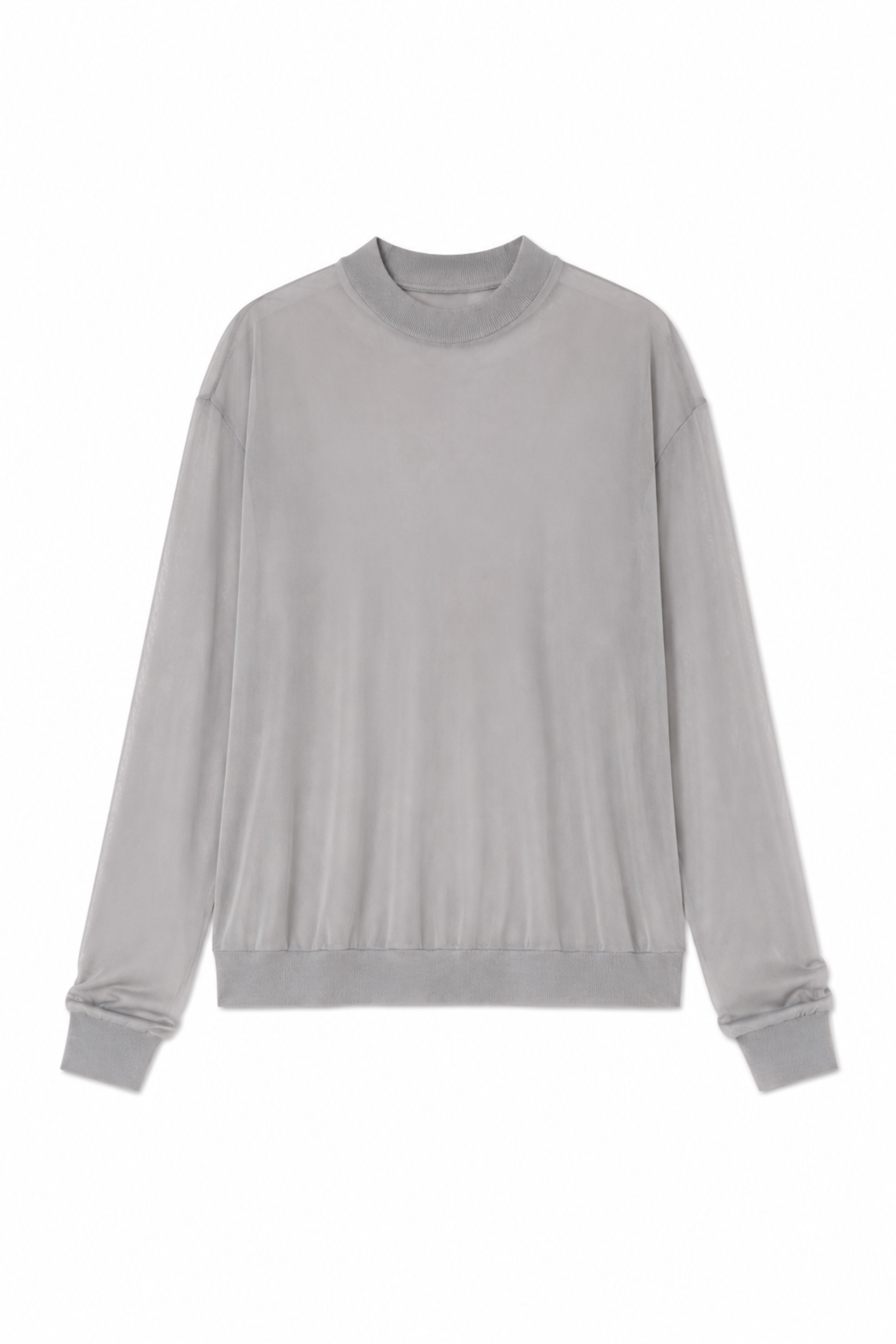 Slinky Viscose Perfect Mens Pullover - Grey
