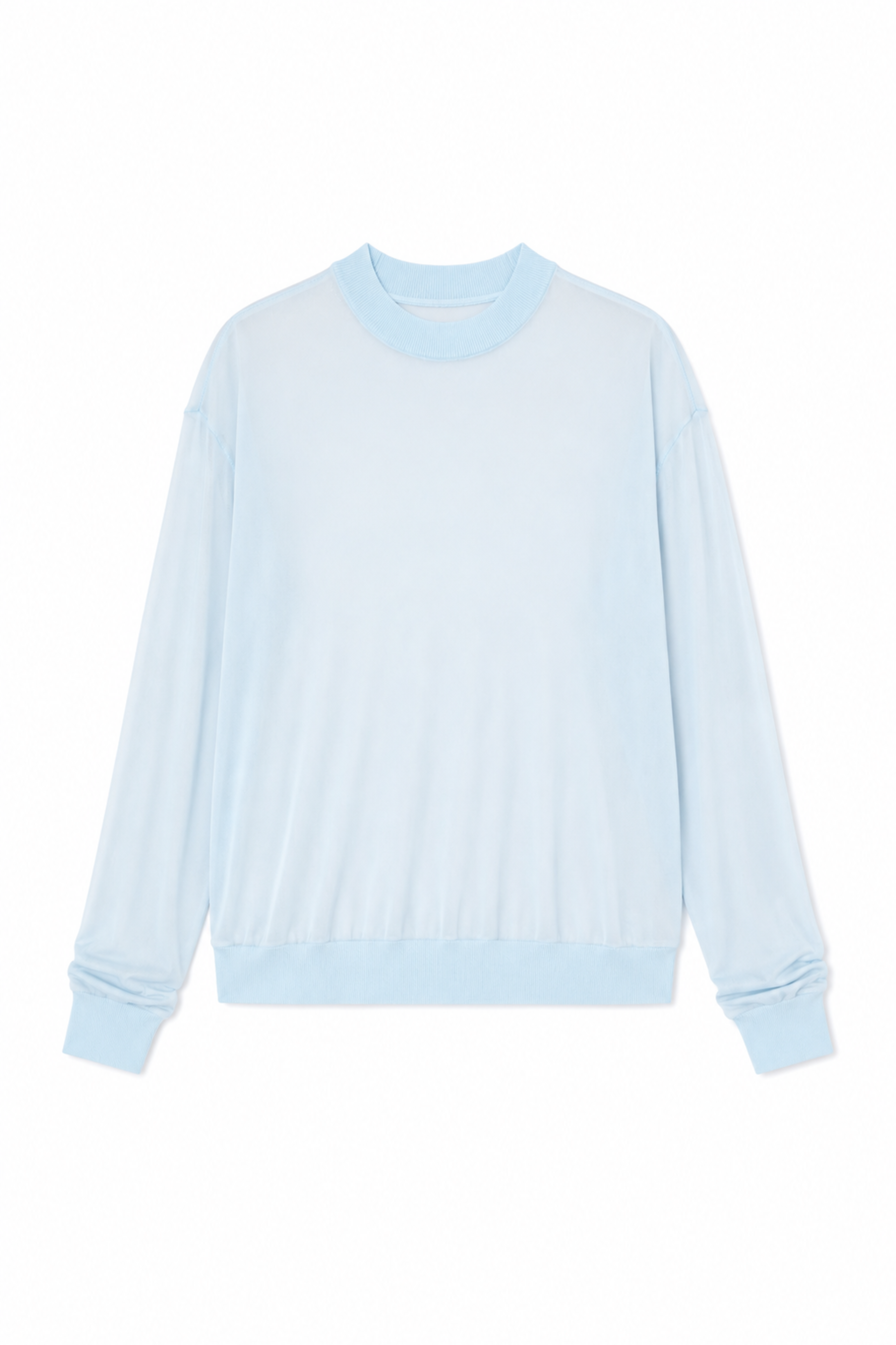 Slinky Viscose Perfect Mens Pullover - Baby Blue