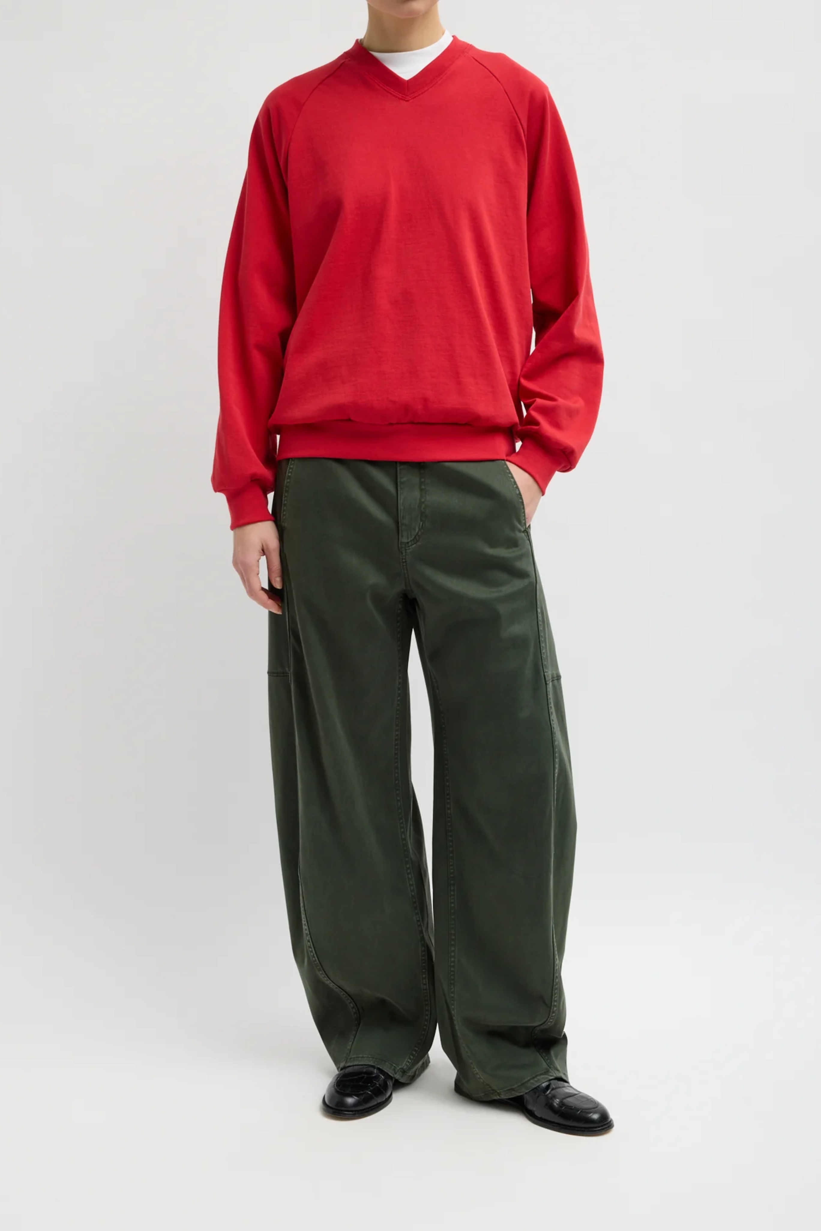 Reactive Garment Dyed Stretch Twill Sid Pant - Army Green