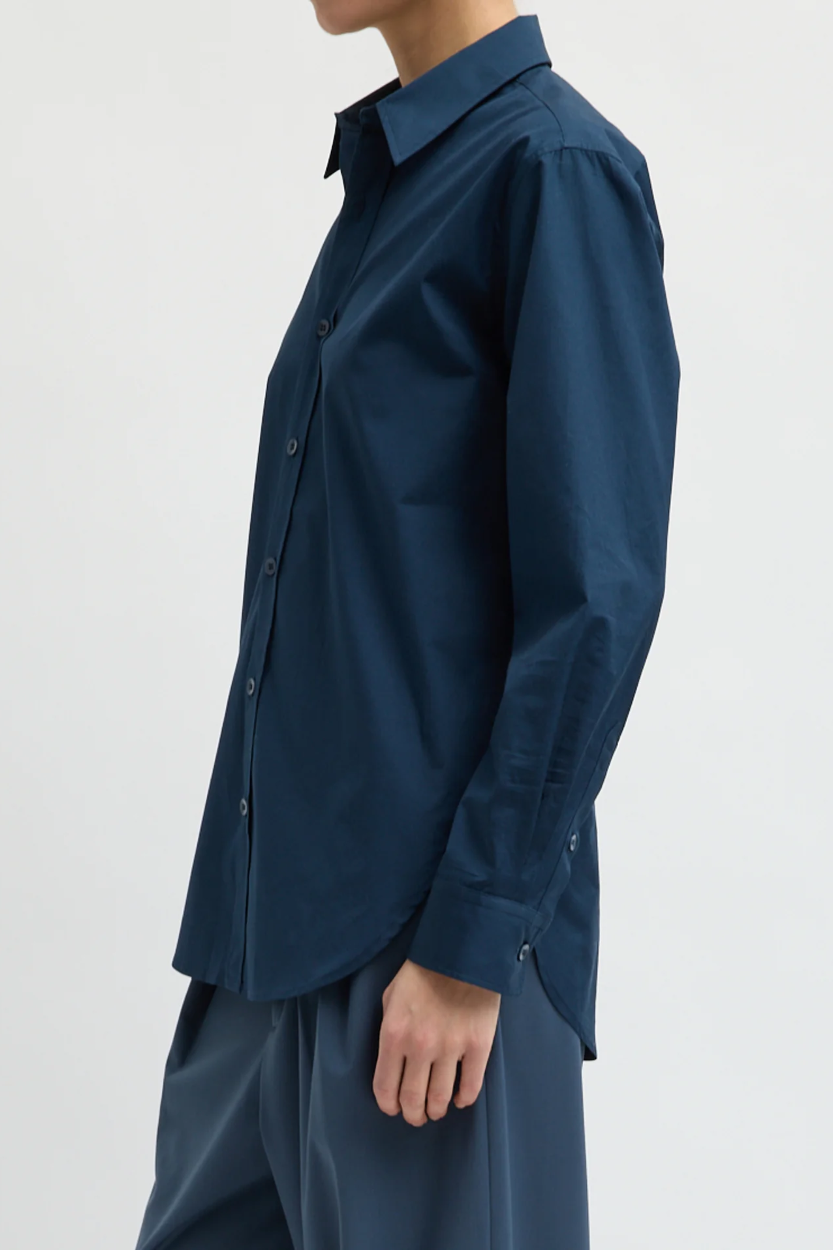 New Shirting Charlie Mens Slim Shirt - Navy