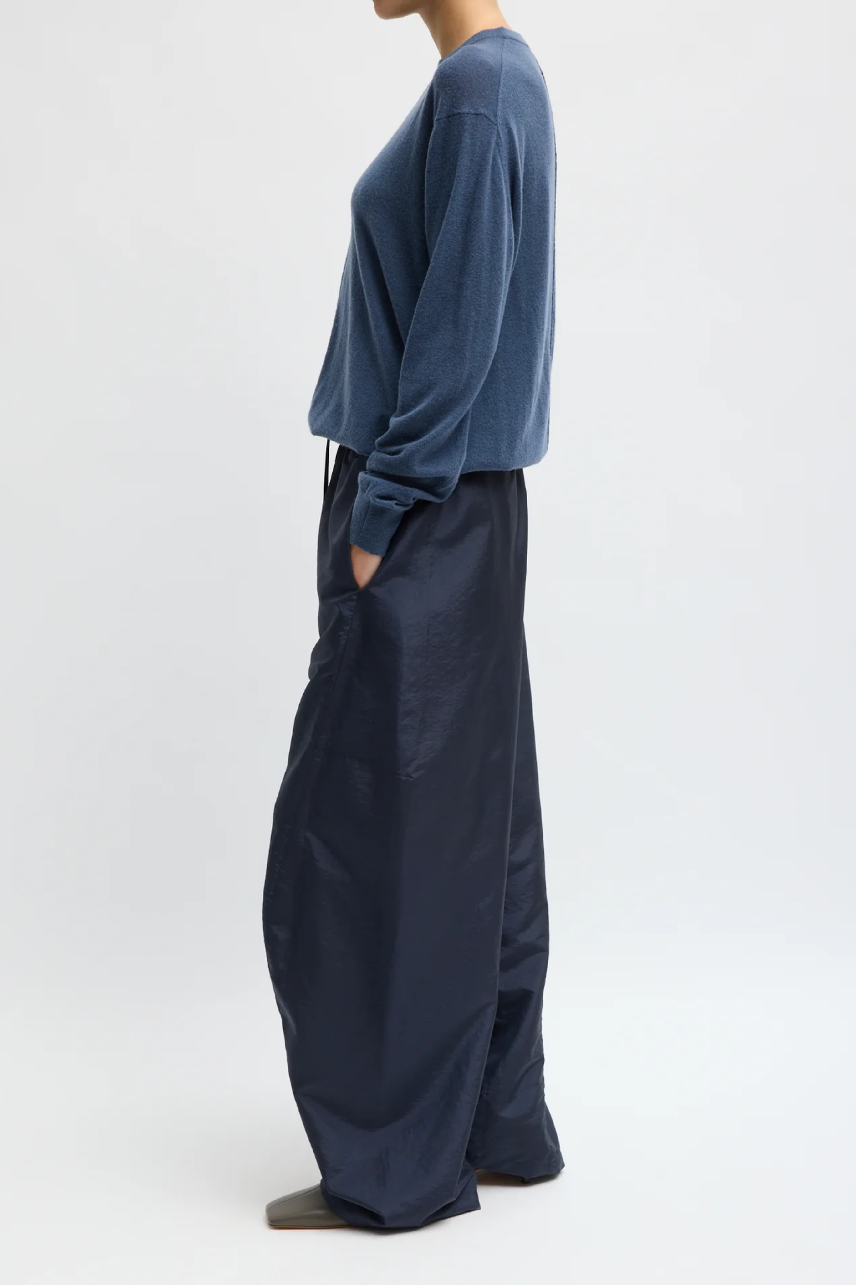 Crispy Nylon Winslow Pant - Navy