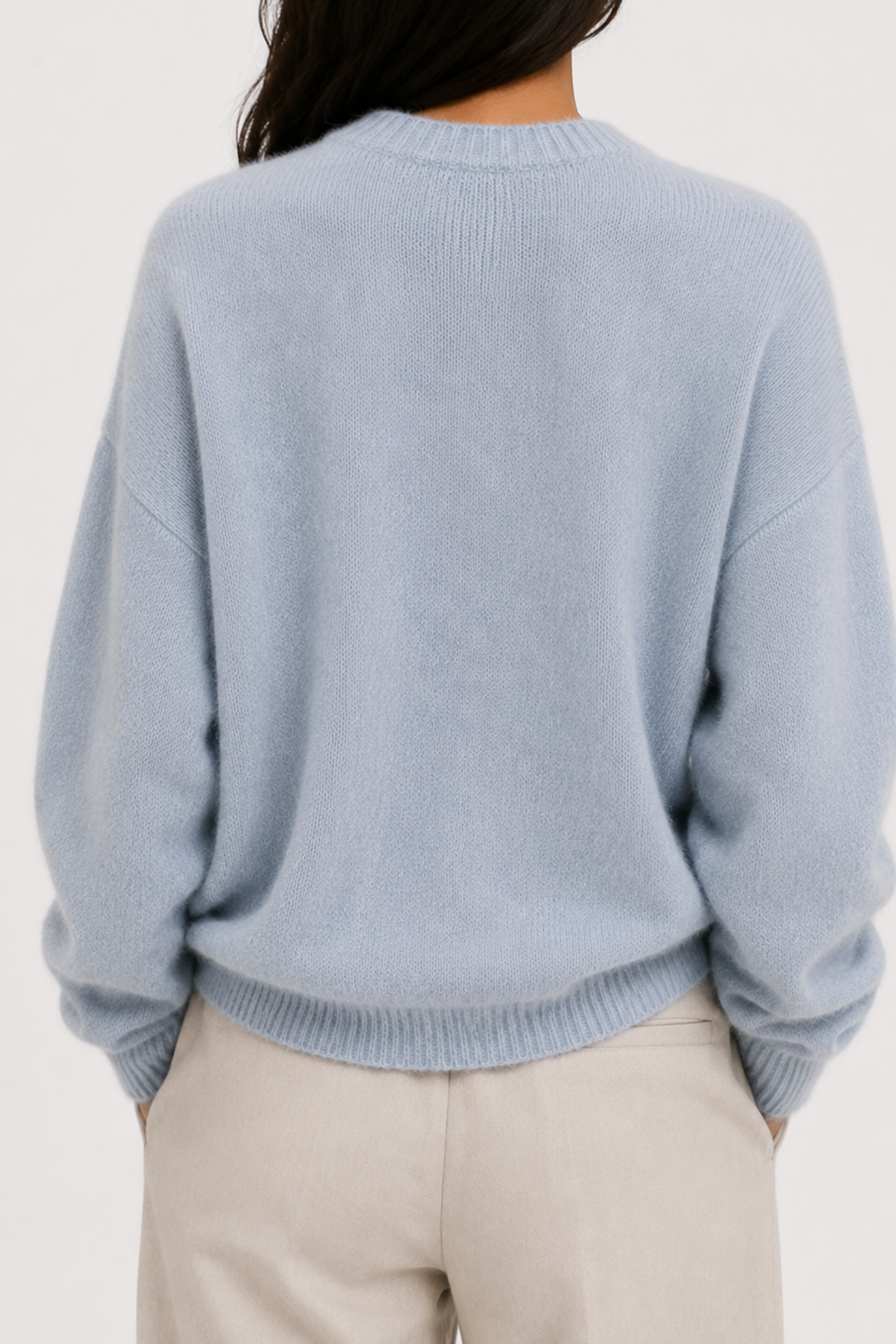 "Her Majesty" Embroidery Alpaca Sweater