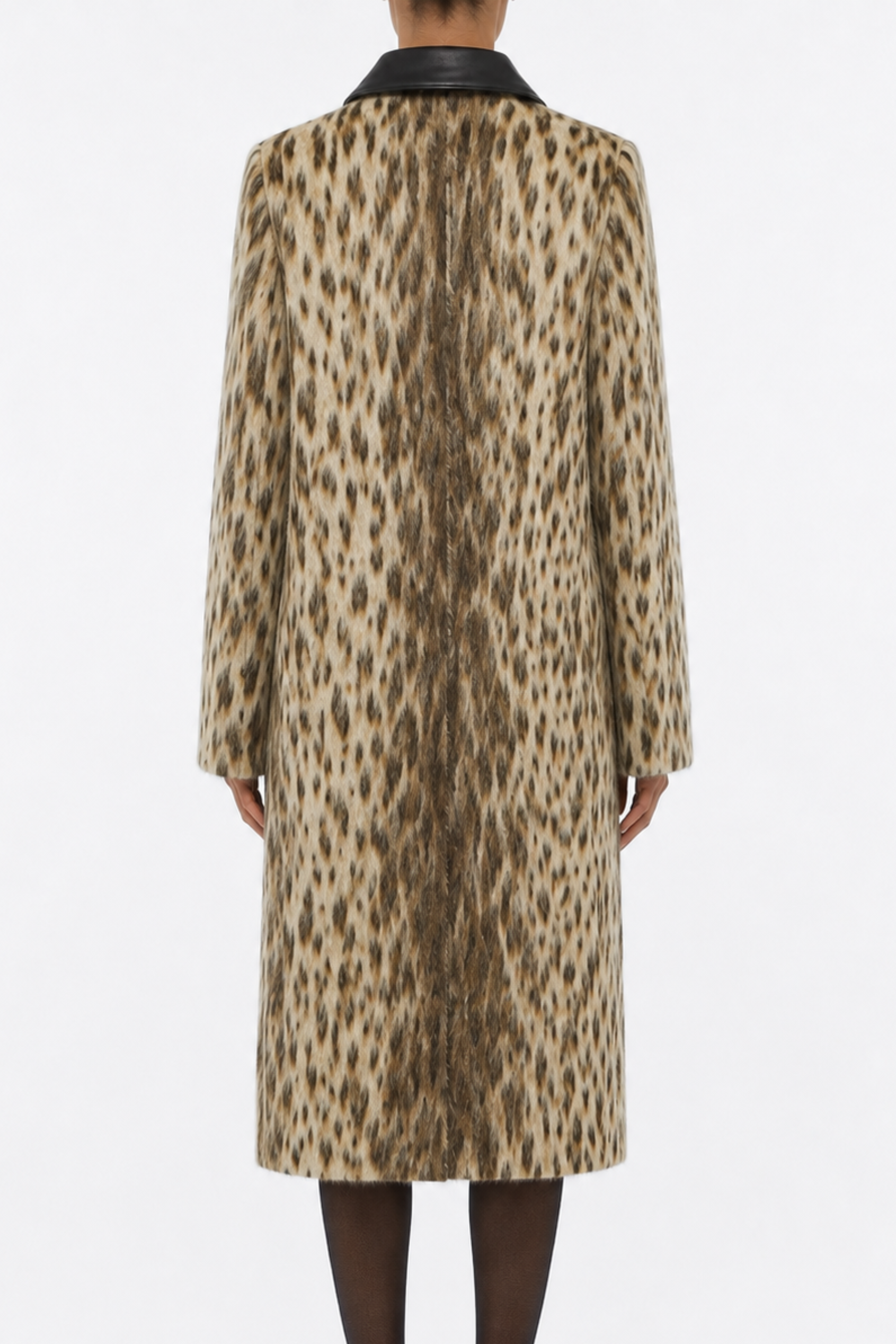 "Royal Leopard" Jacquard Long Coat