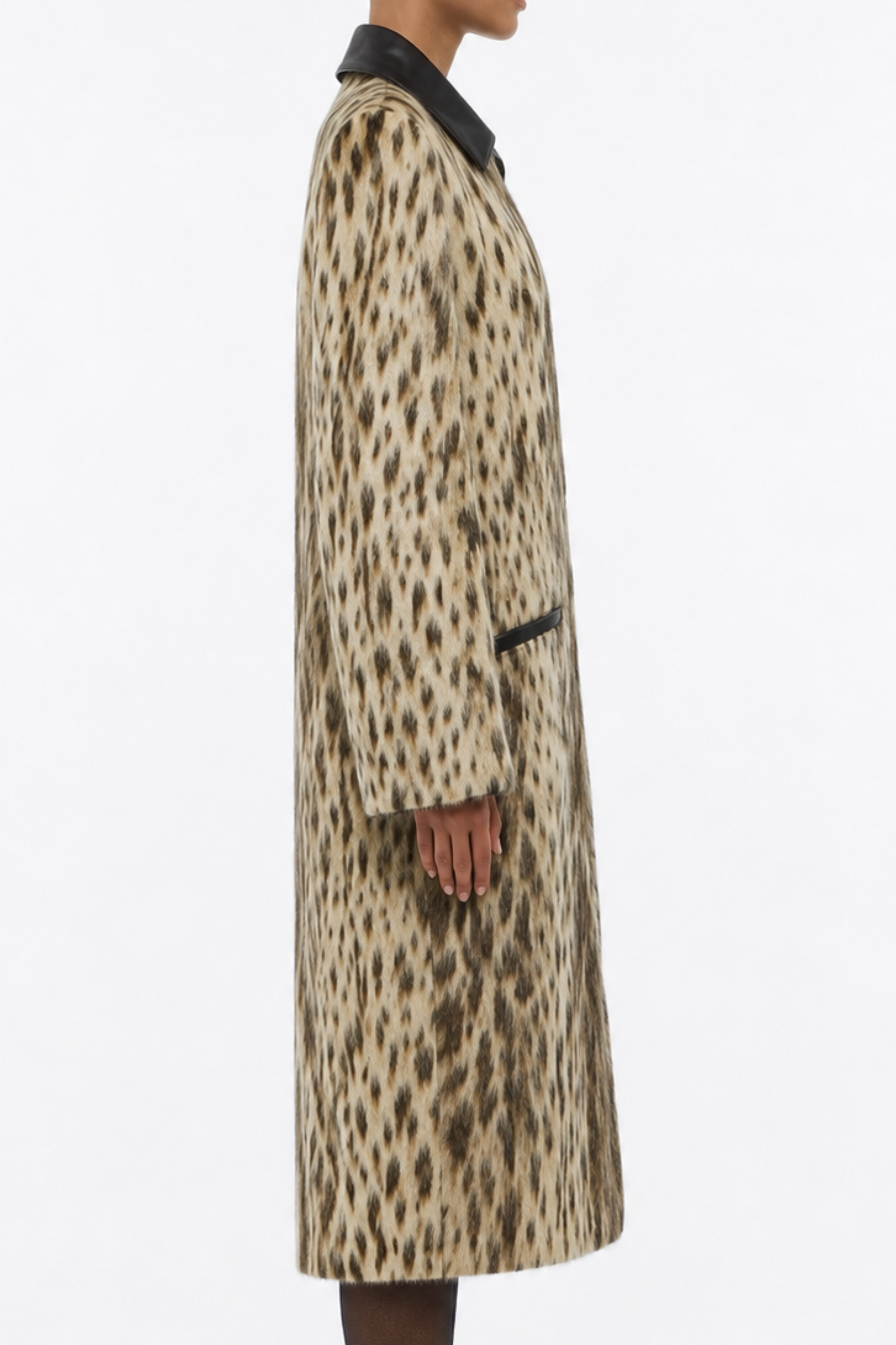 "Royal Leopard" Jacquard Long Coat