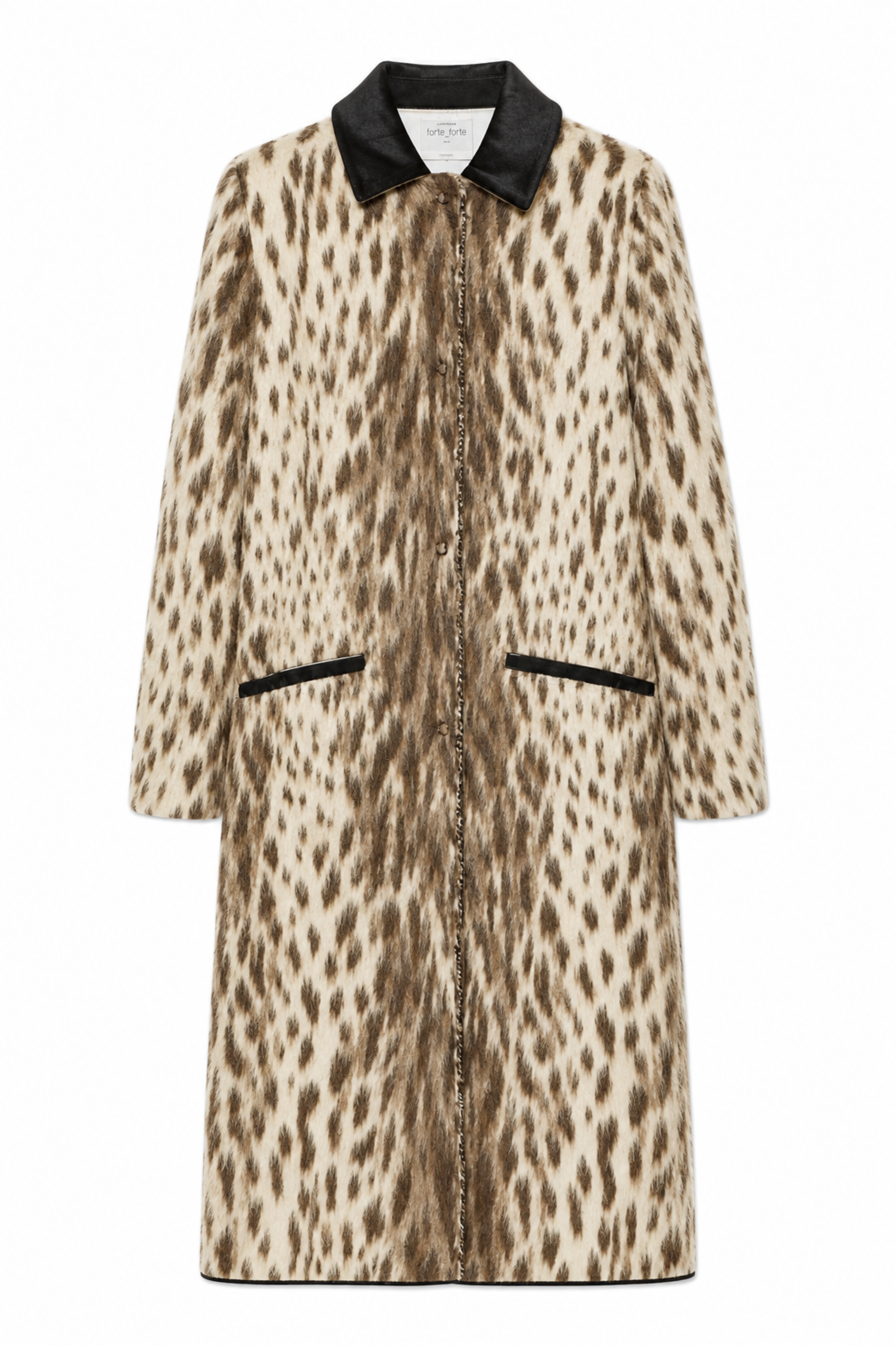 "Royal Leopard" Jacquard Long Coat