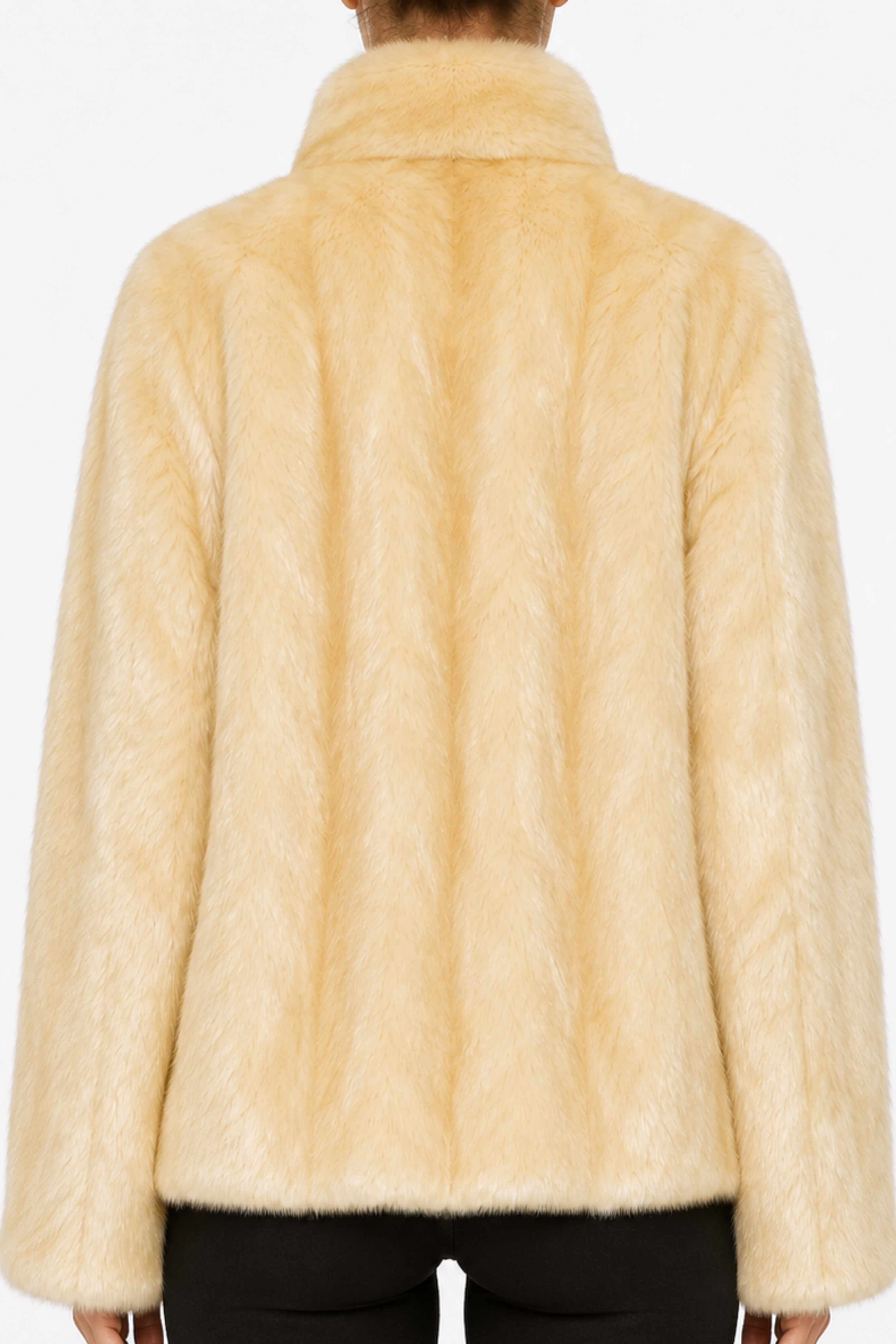 Chevron Eco fur bomber