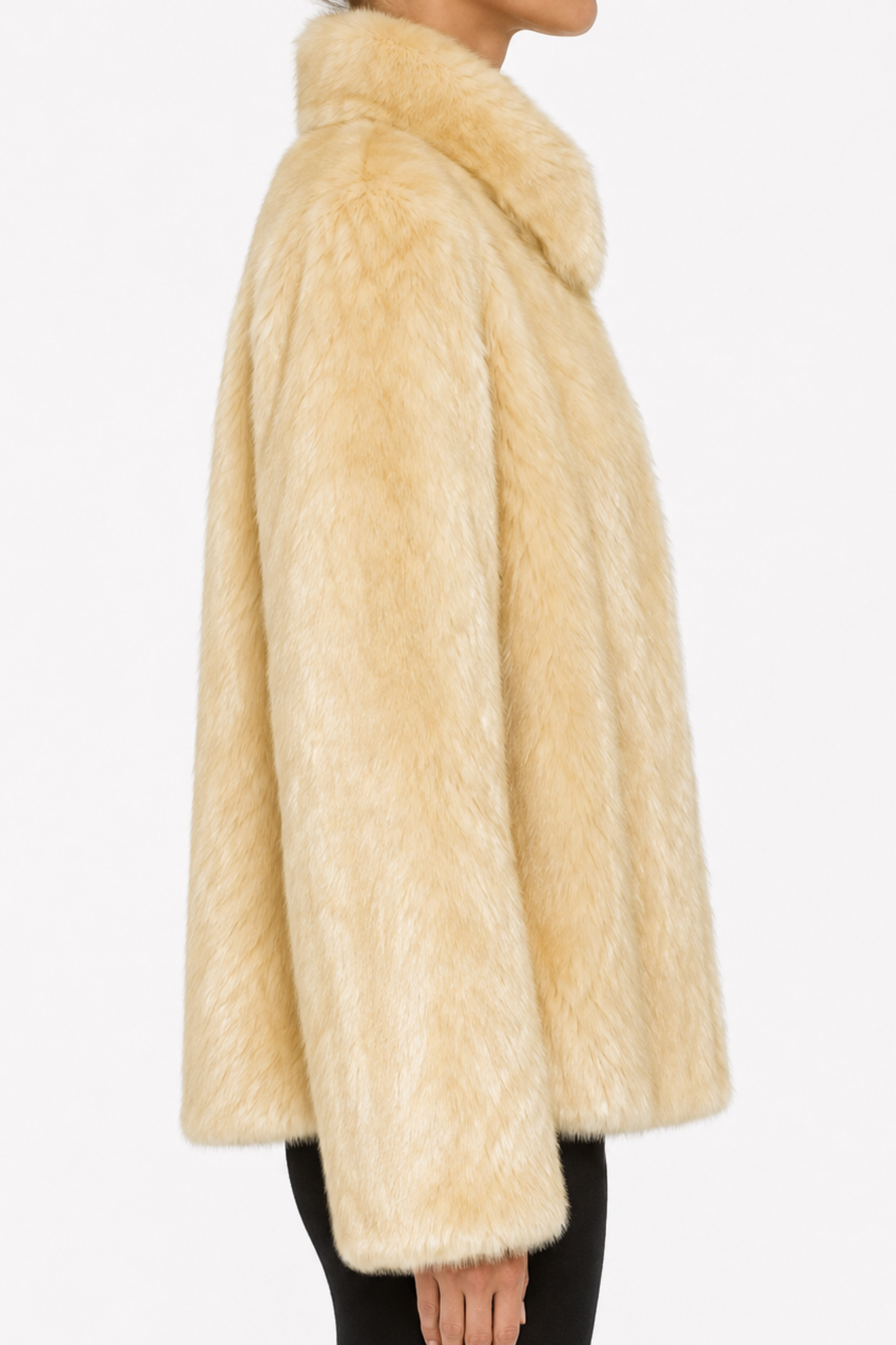 Chevron Eco fur bomber