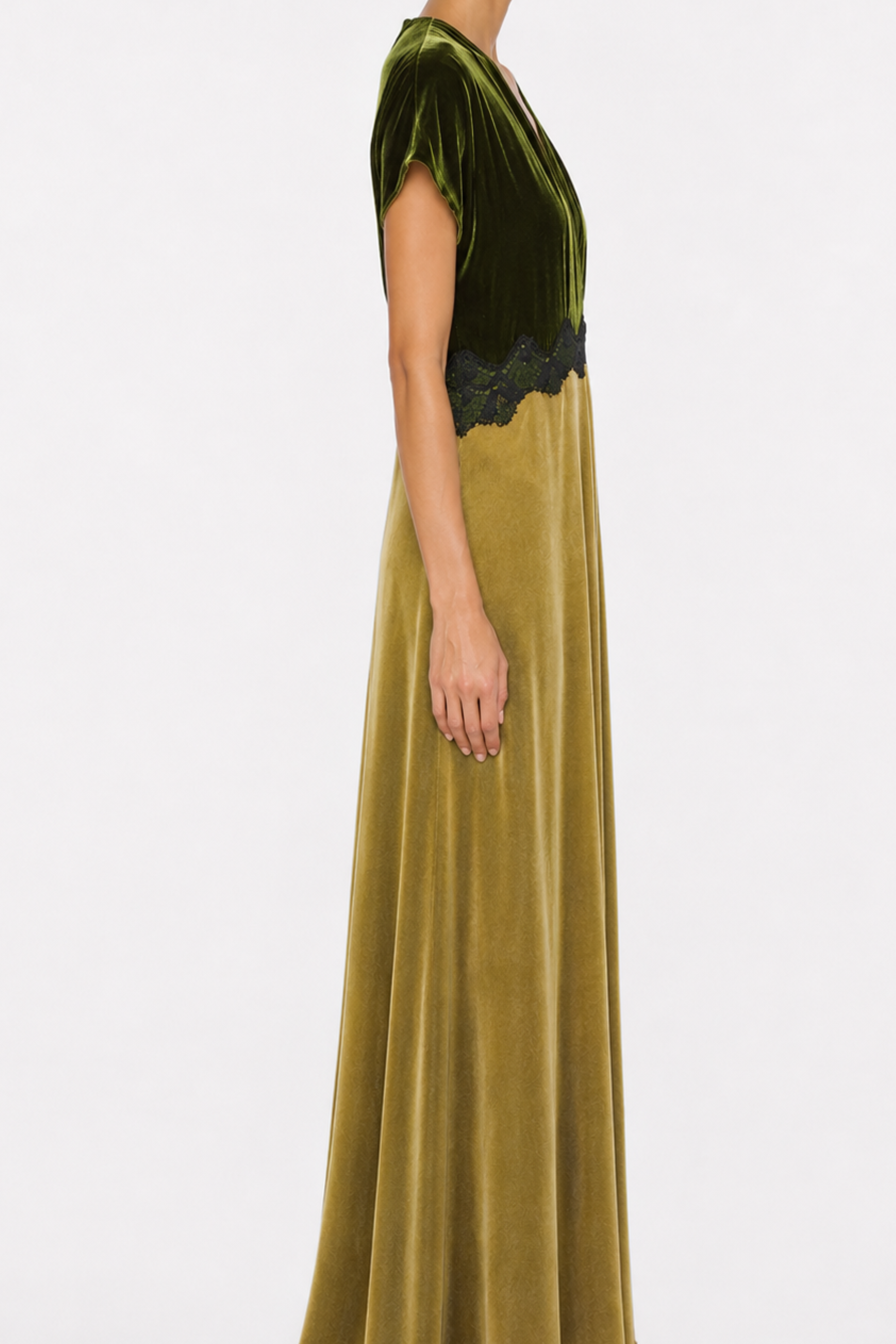 Dress with lace detail