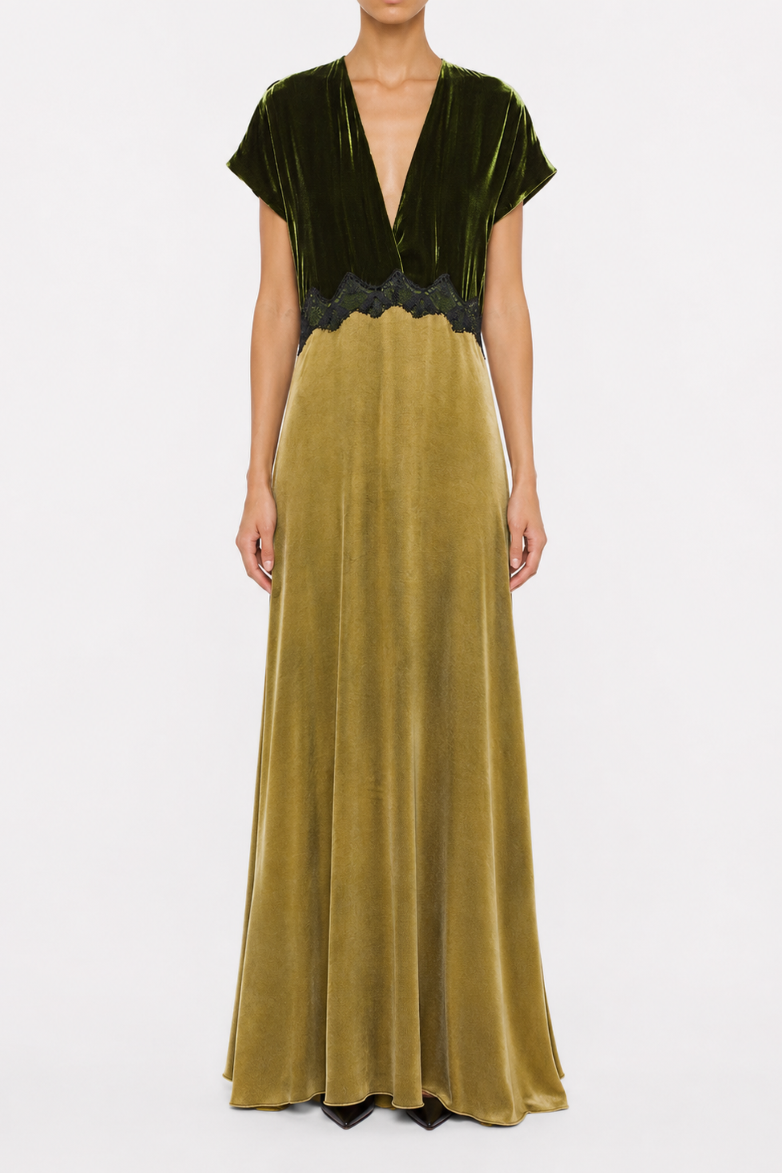 Dress with lace detail
