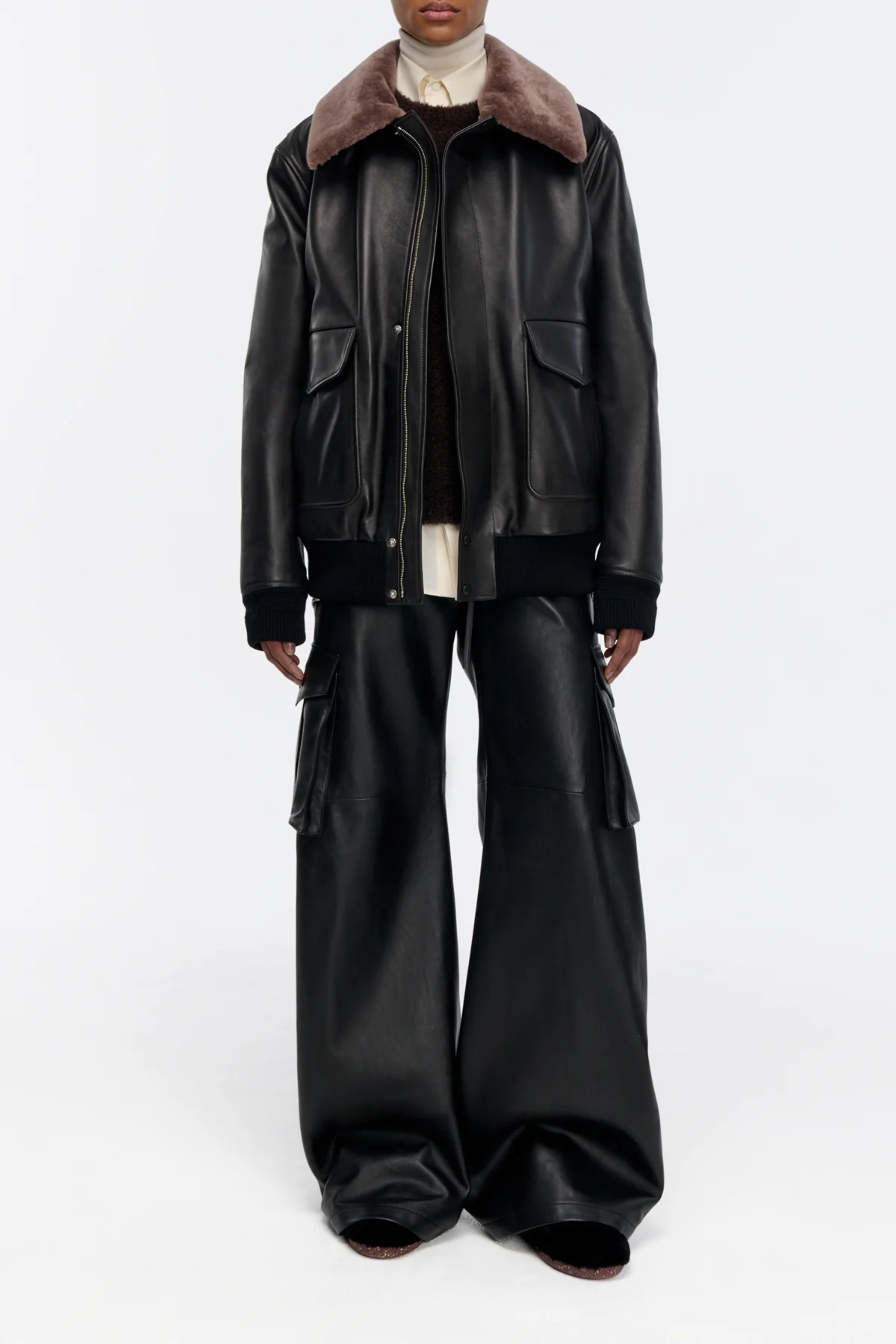 Grant Bomber Jacket W/ Shearling Collar