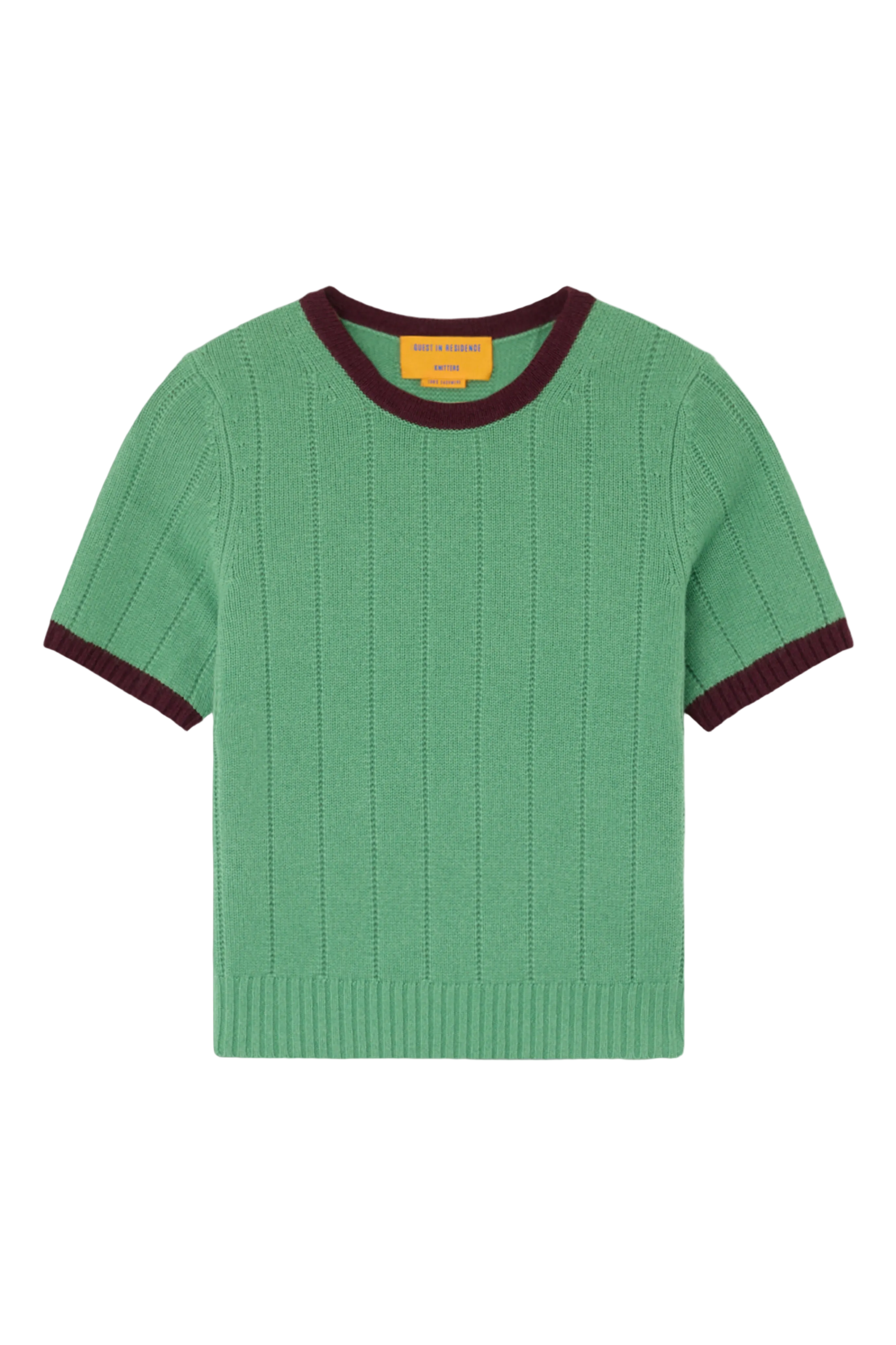 Rib Ringer Tee - Green