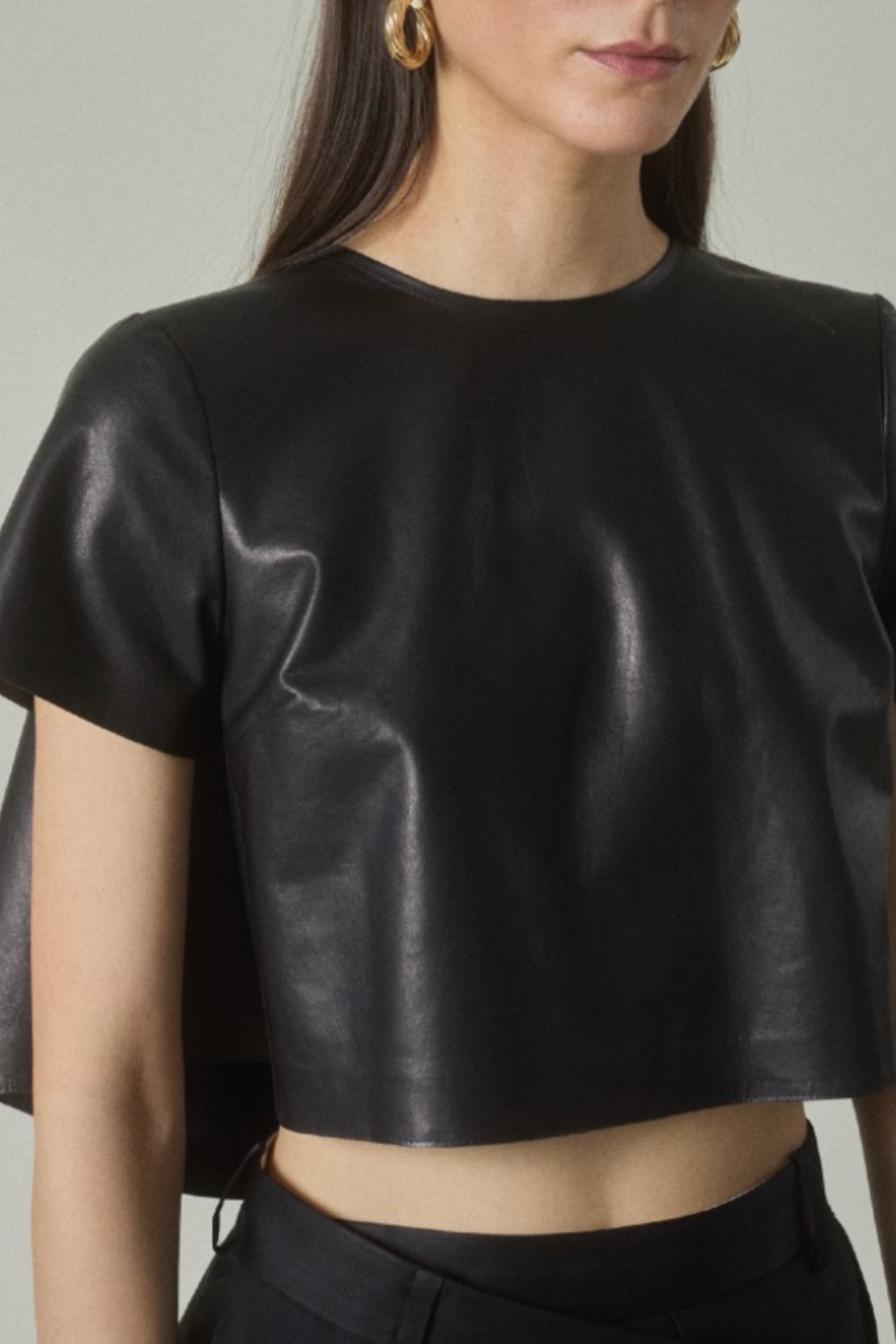 Mariel Top In Leather