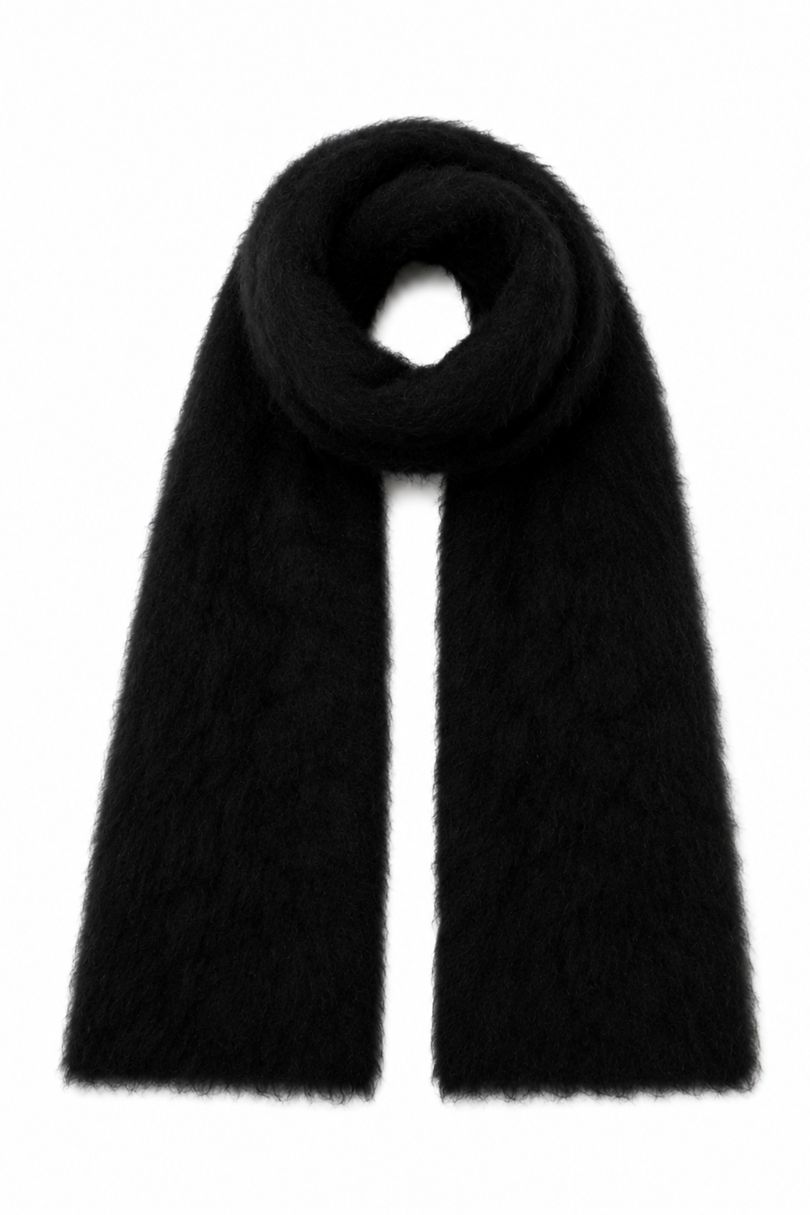 Enoa Brushed Scarf - Black