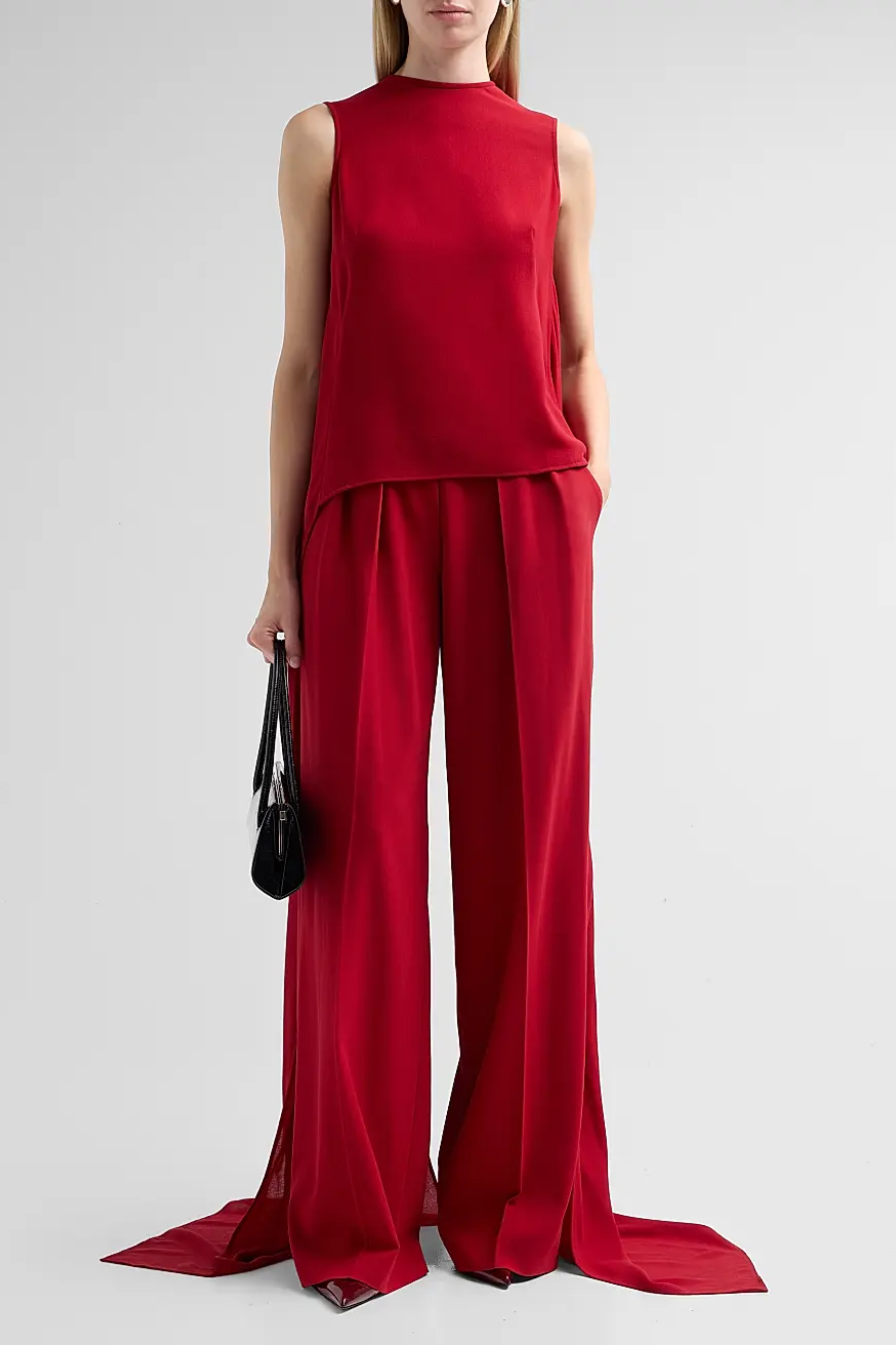 Pleated Slouch Trouser