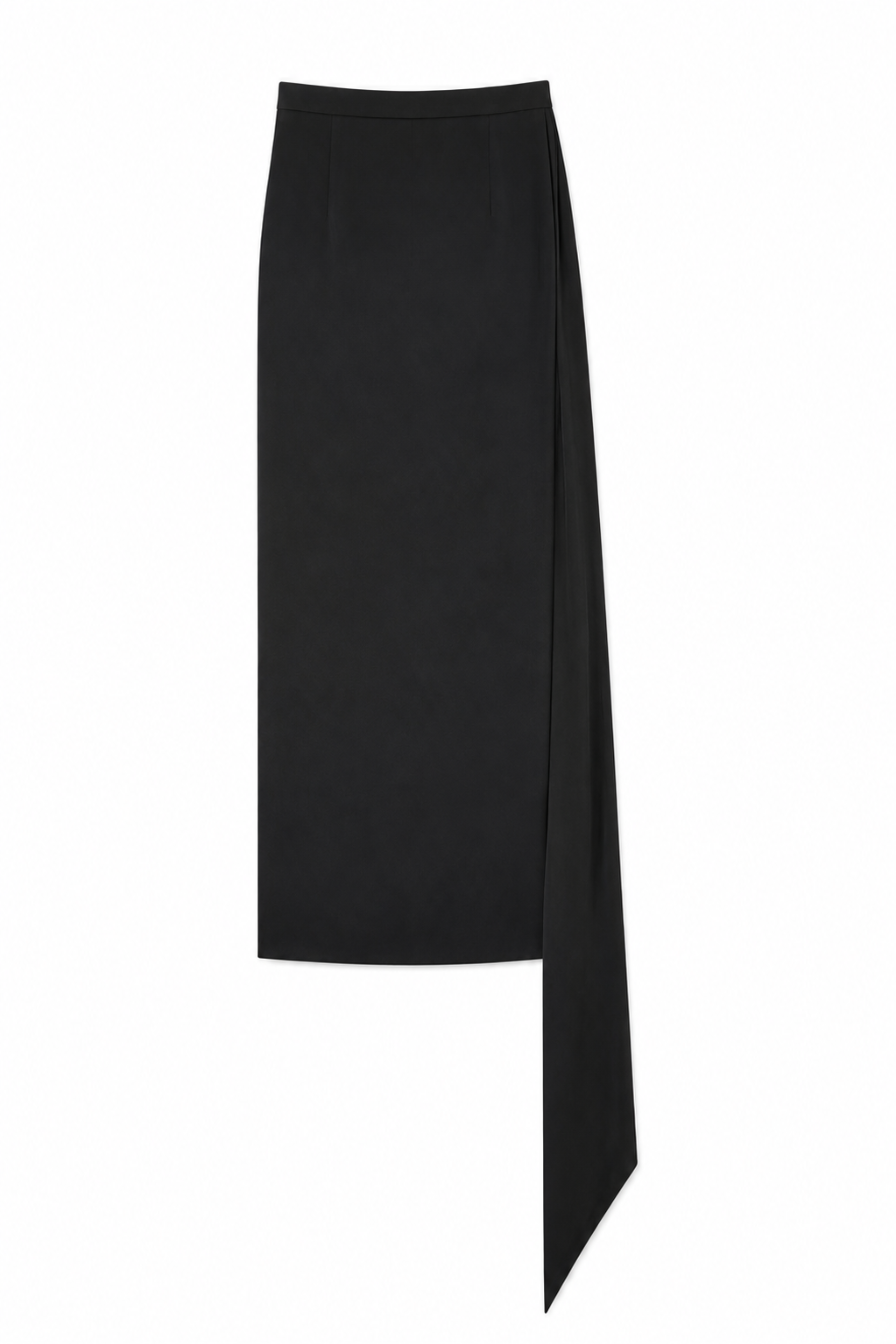 Tuxedo Pencil Skirt With Train
