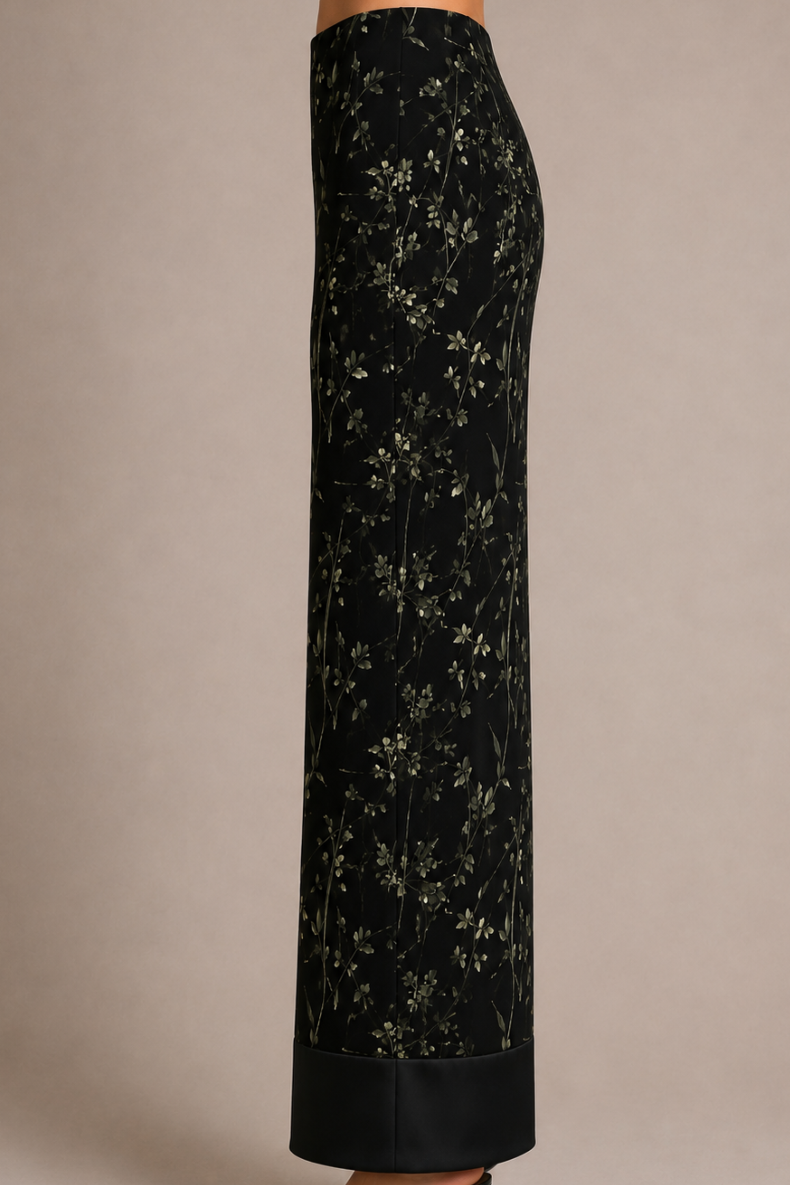 Anais Skirt in Printed Stretch Cady