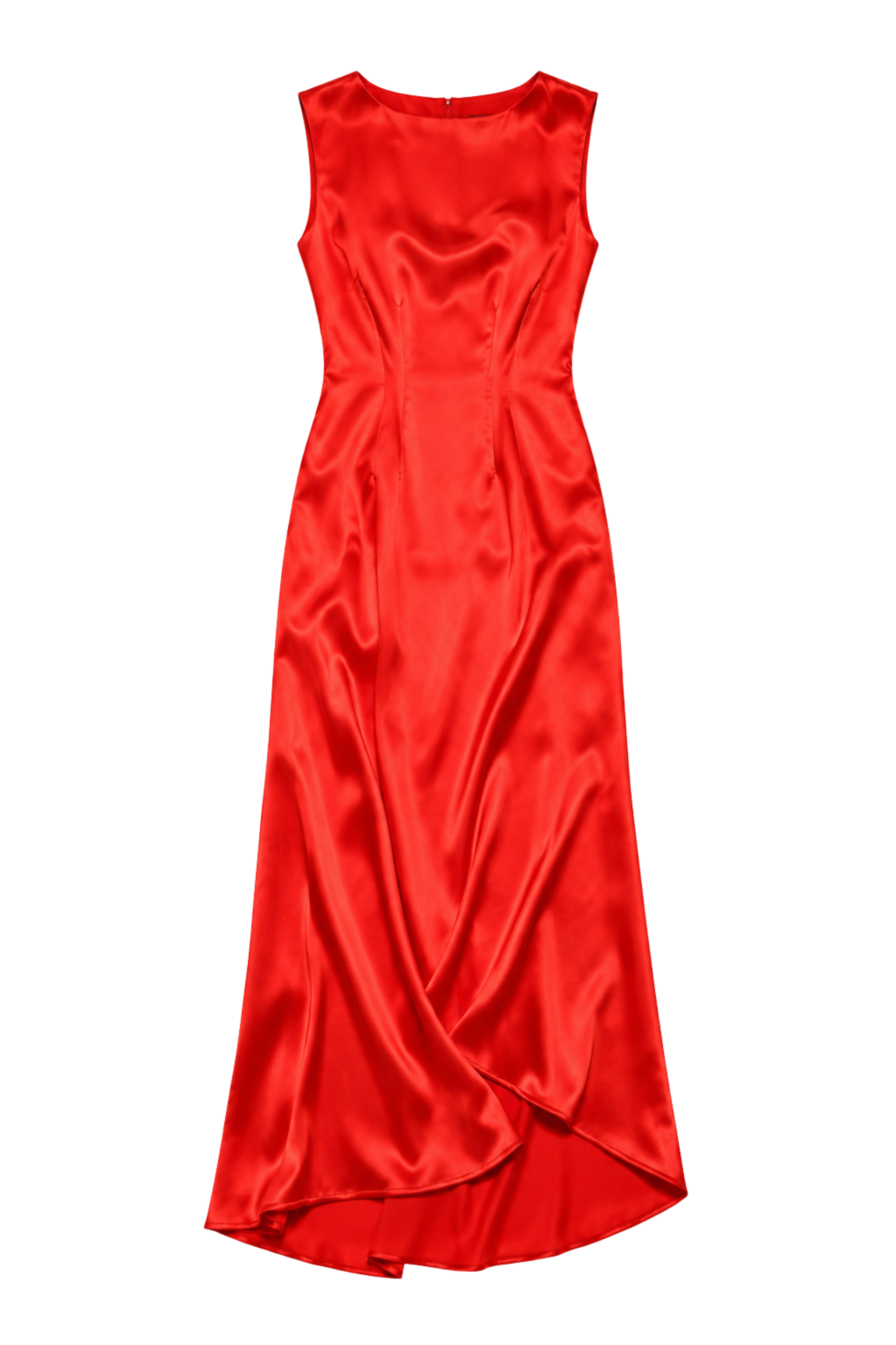 Isoria Dress in Solid Satin
