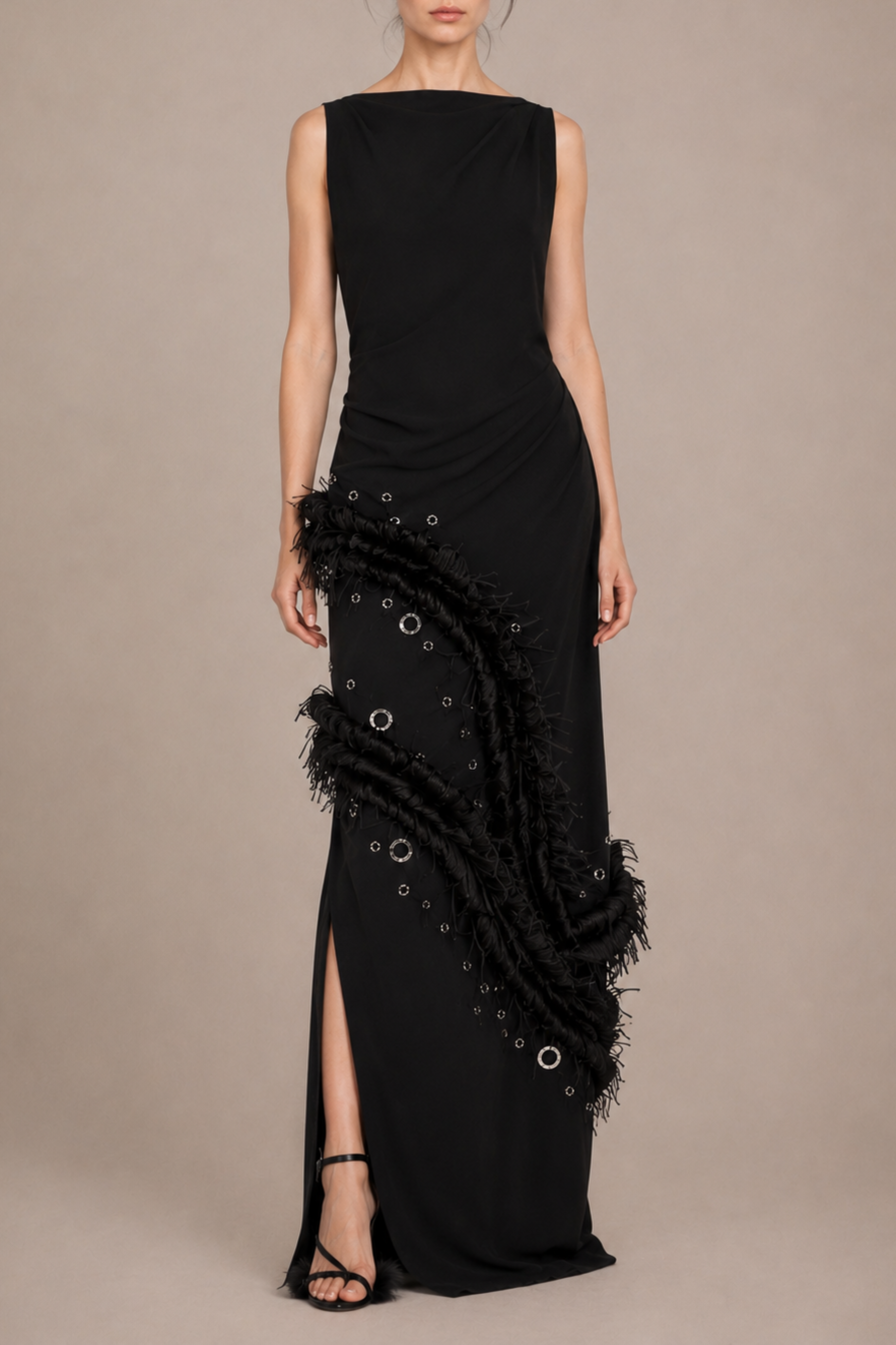Giovanna Dress in Matte Double Crepe