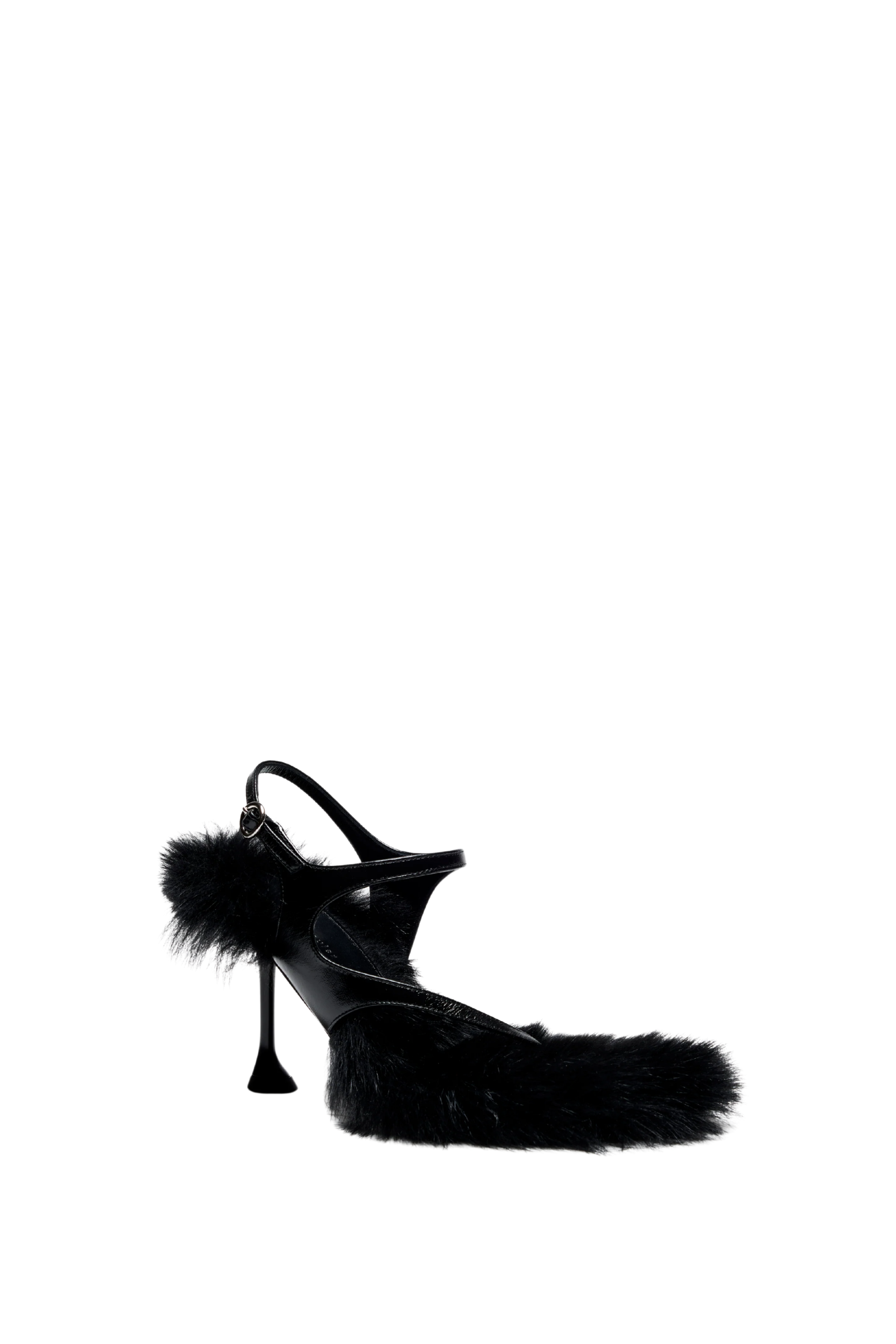 Tee 85 Thong Sandal In Nappa / Shearling Combo