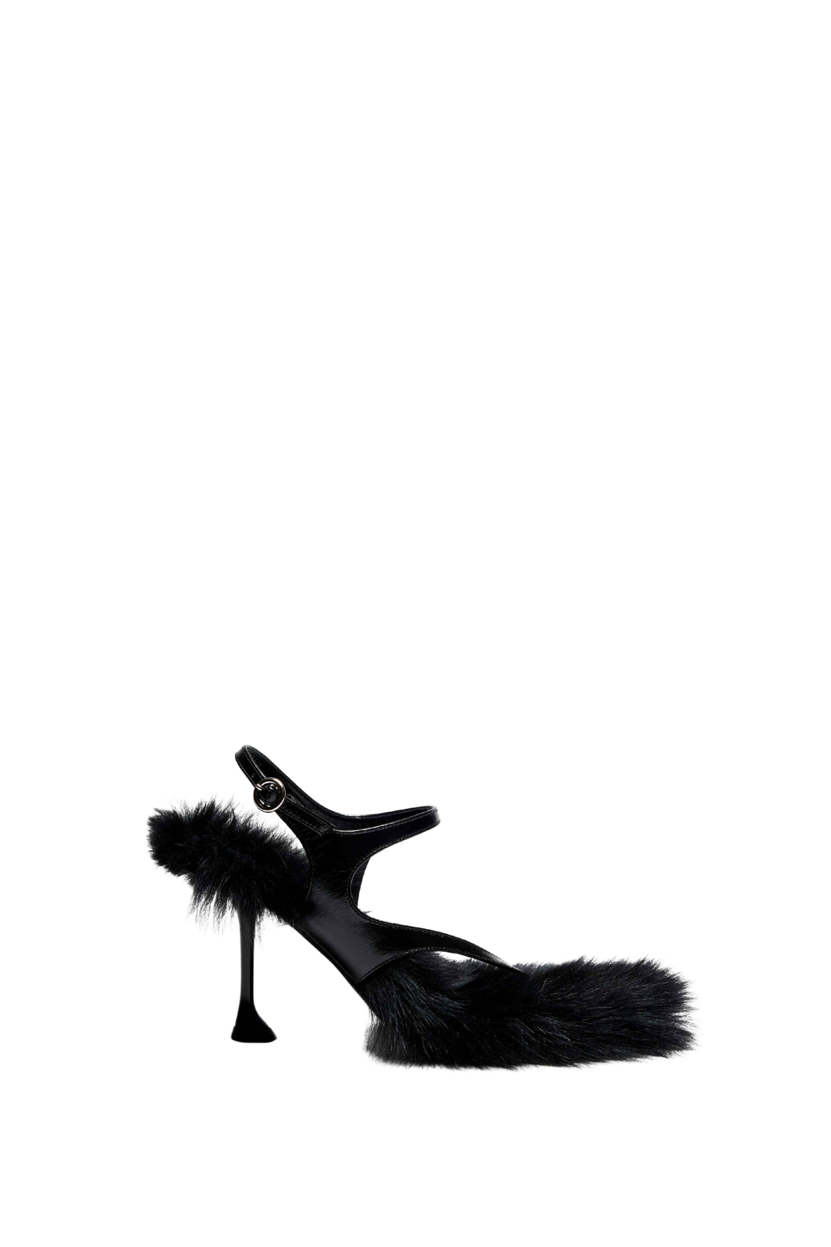 Tee 85 Thong Sandal In Nappa / Shearling Combo