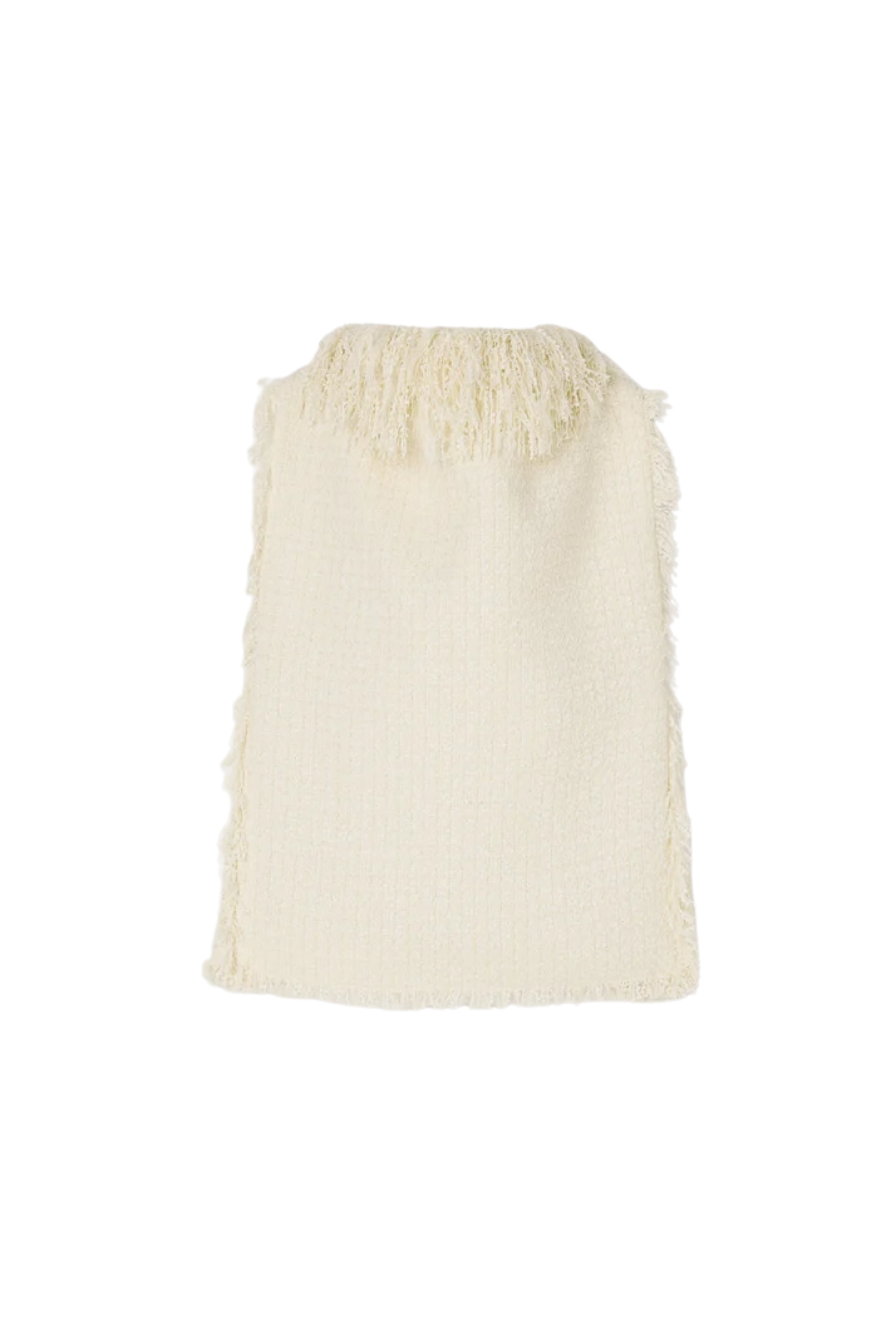 Textured Fringe Bouclé Top