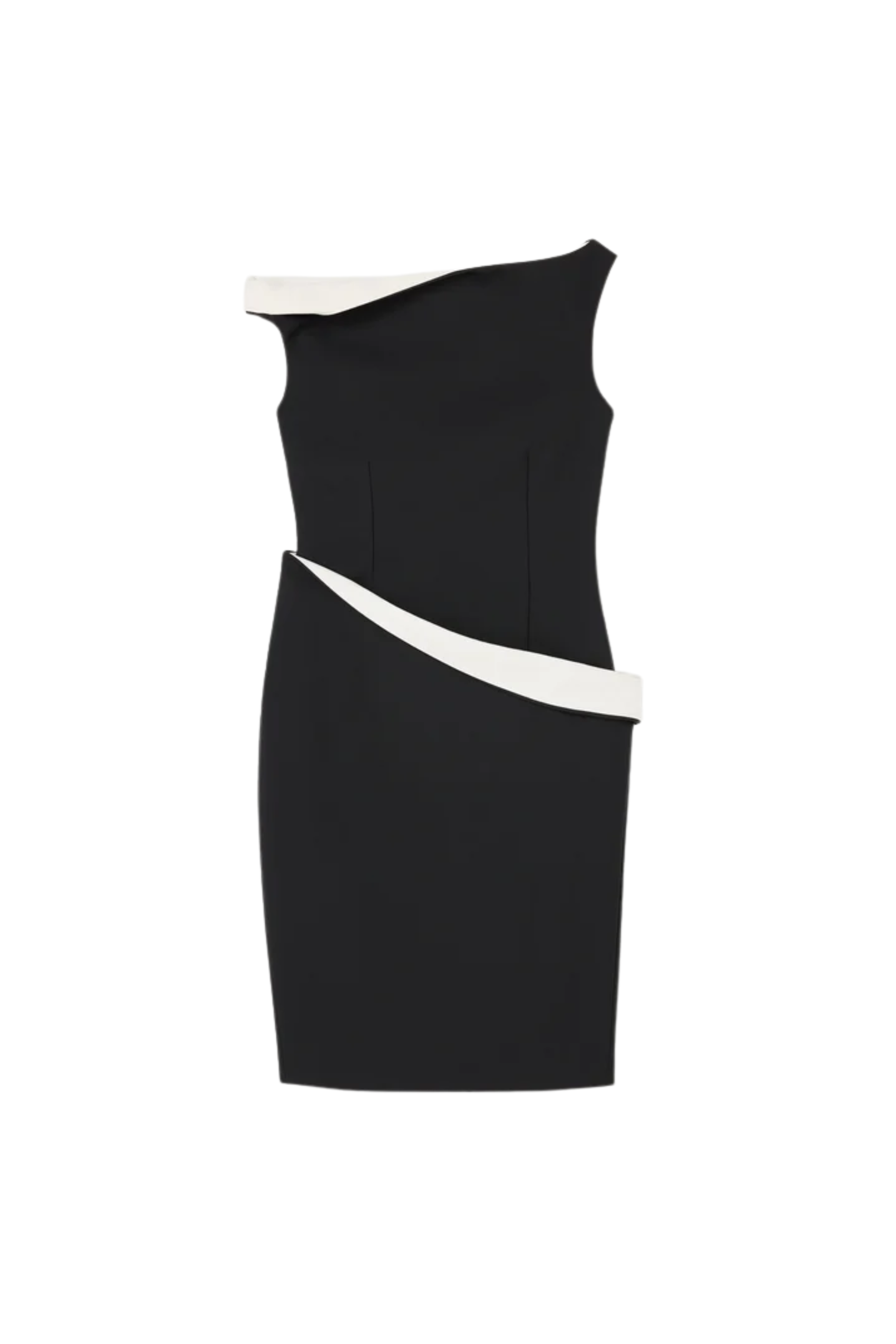 Sculptural Off Shoulder Dress