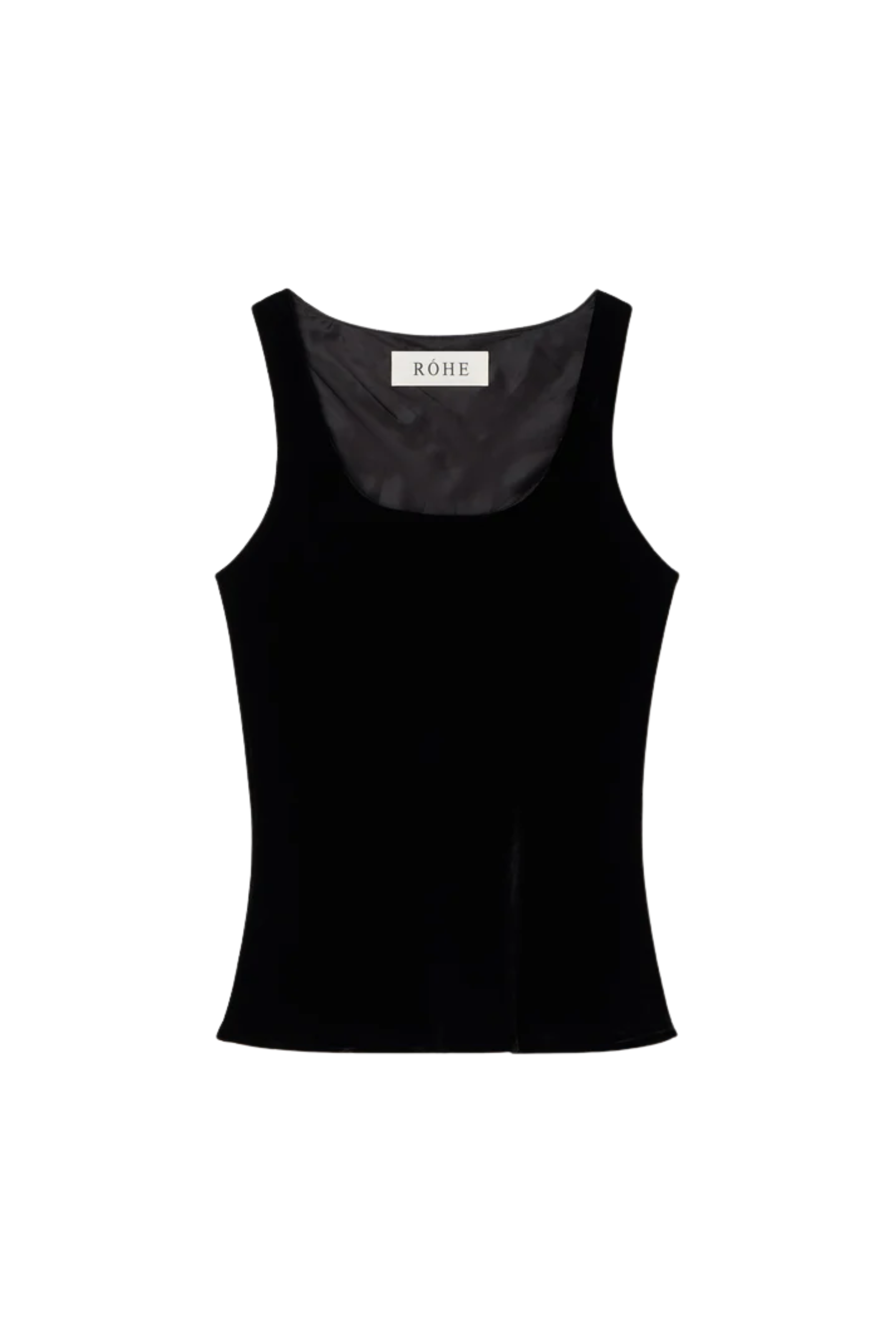 Scoop-Neck Silk Velvet Top