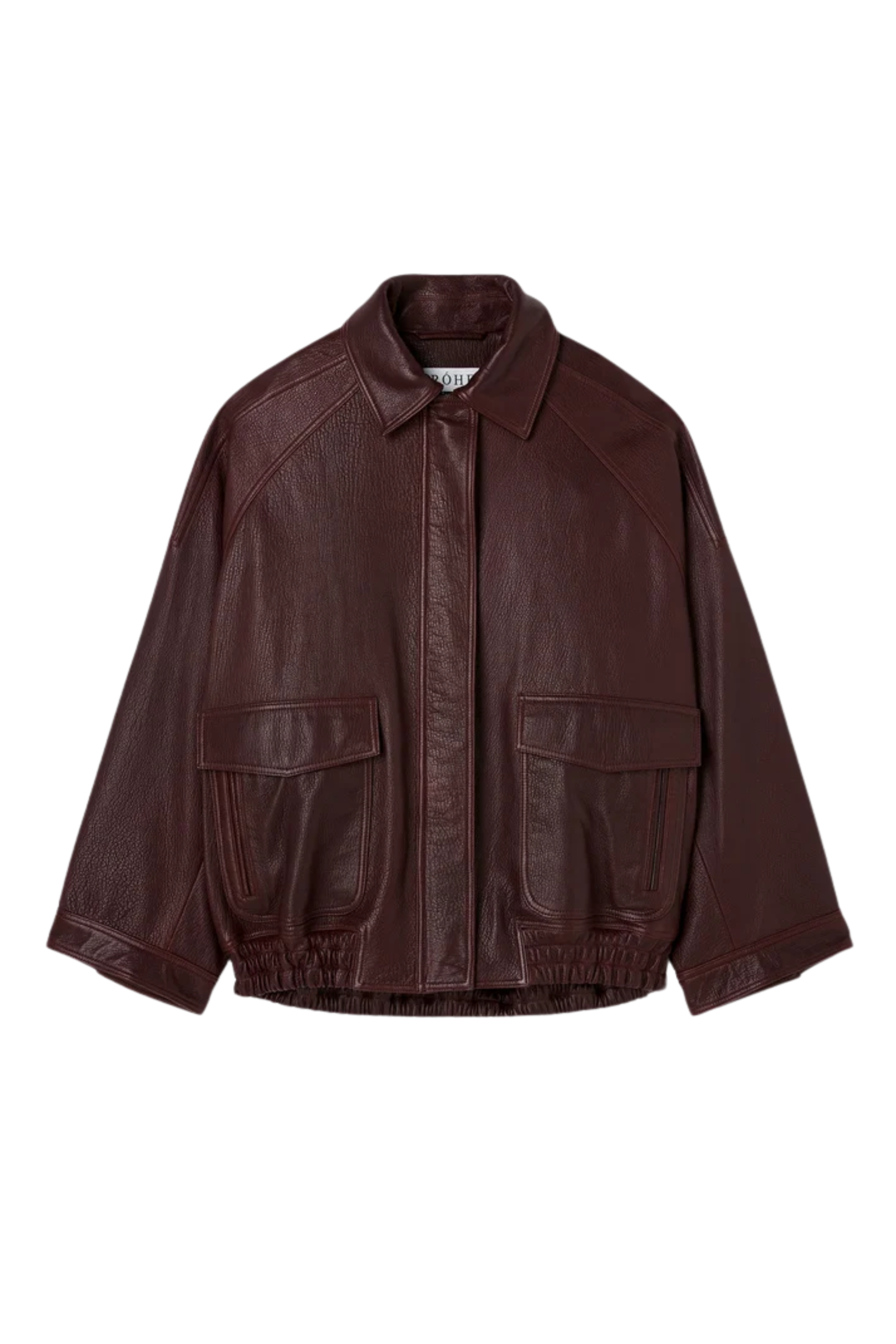 Grain Leather Aviator Jacket