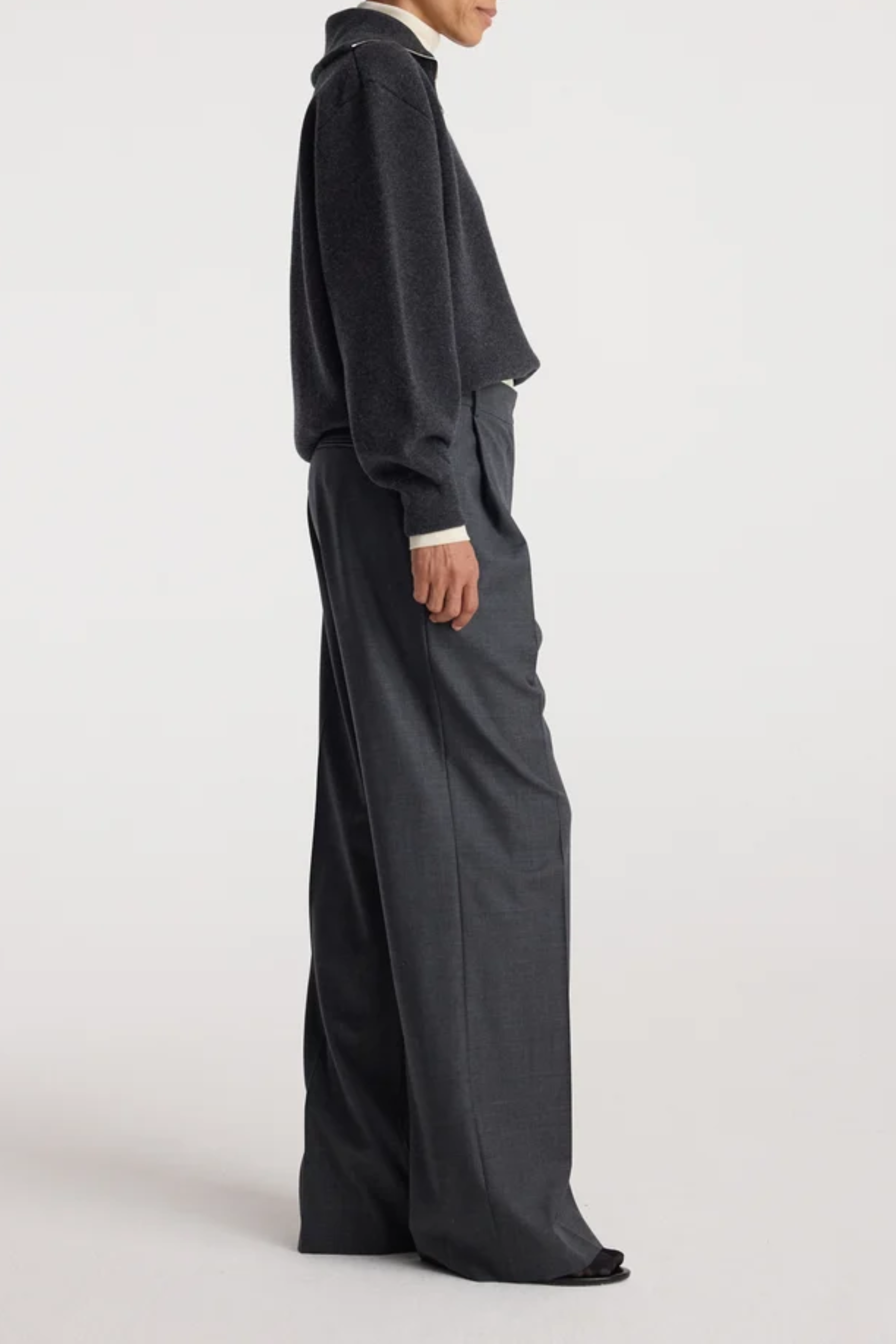 Two Way Zipped Turtleneck