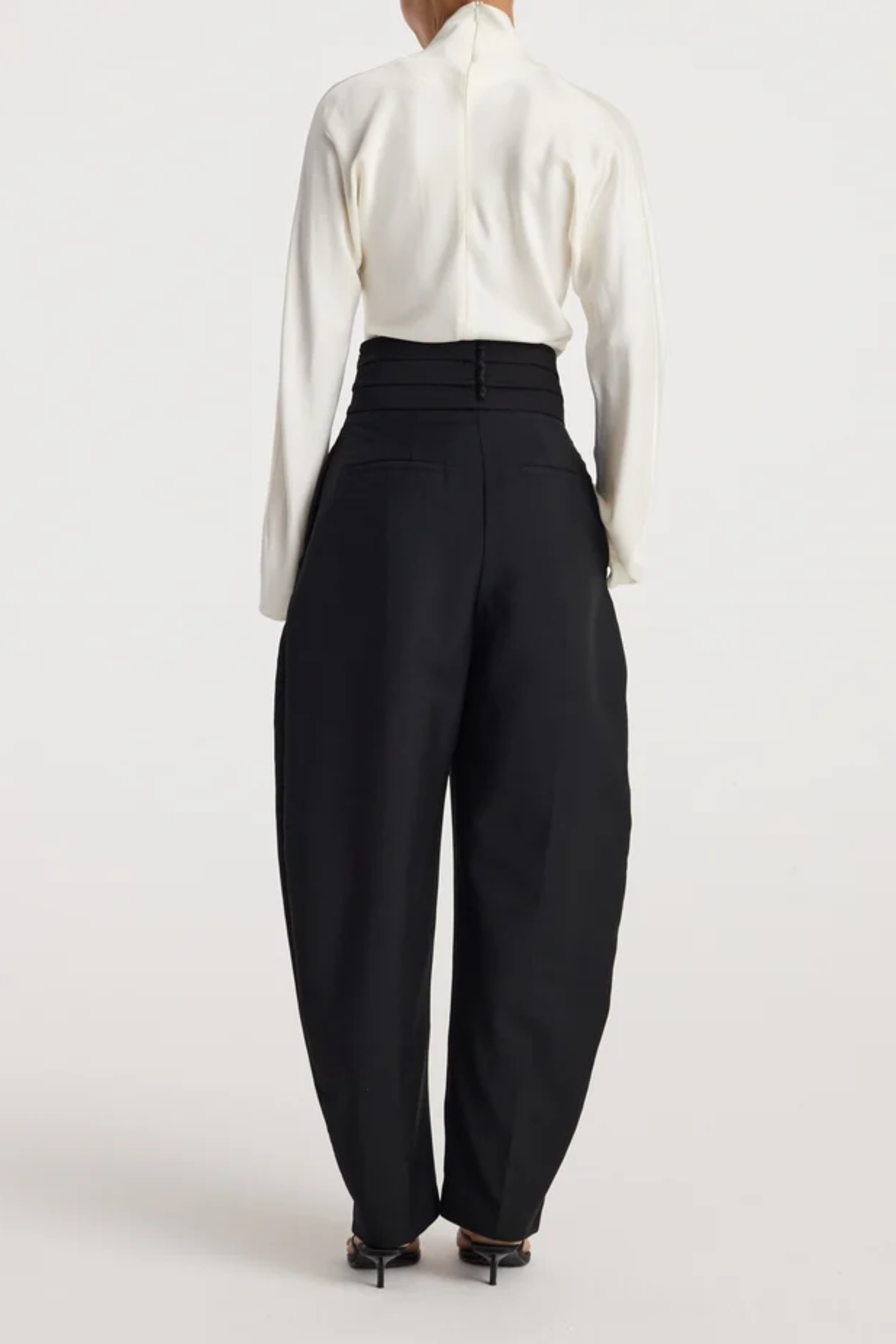 Puck Sculptural Cummerbund Trousers