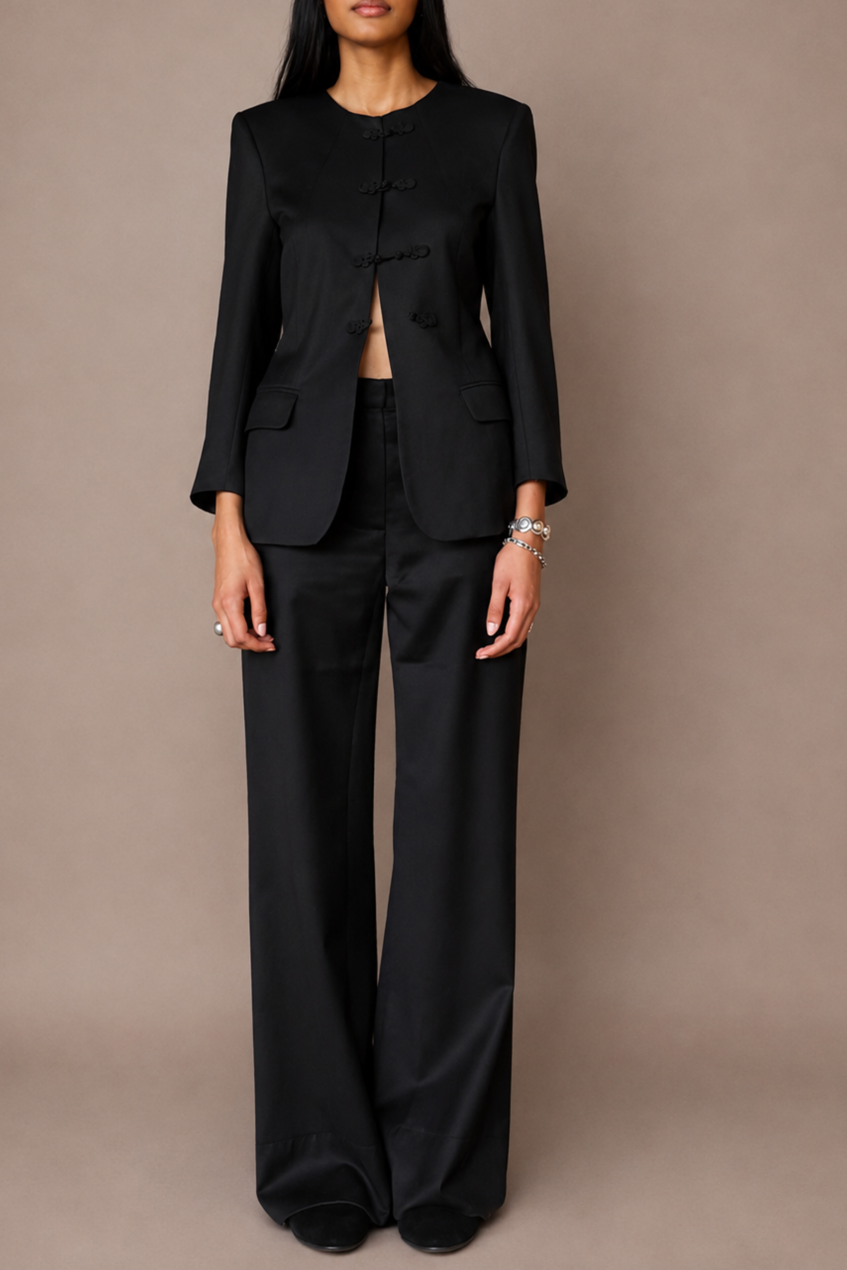 The Hourglass Blazer with Frog Closures