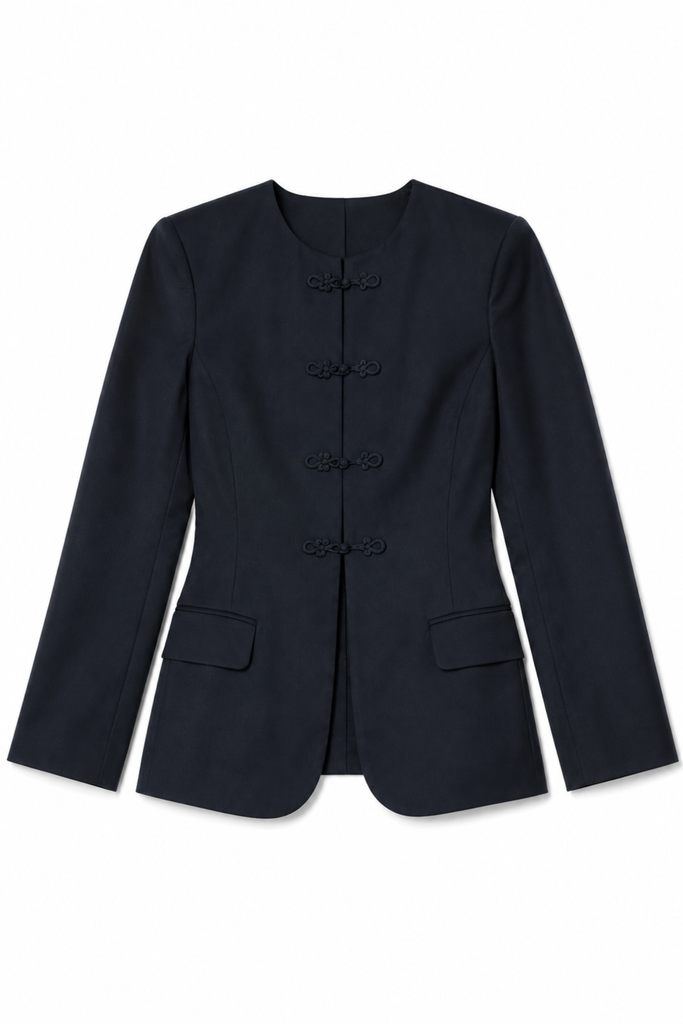The Hourglass Blazer with Frog Closures