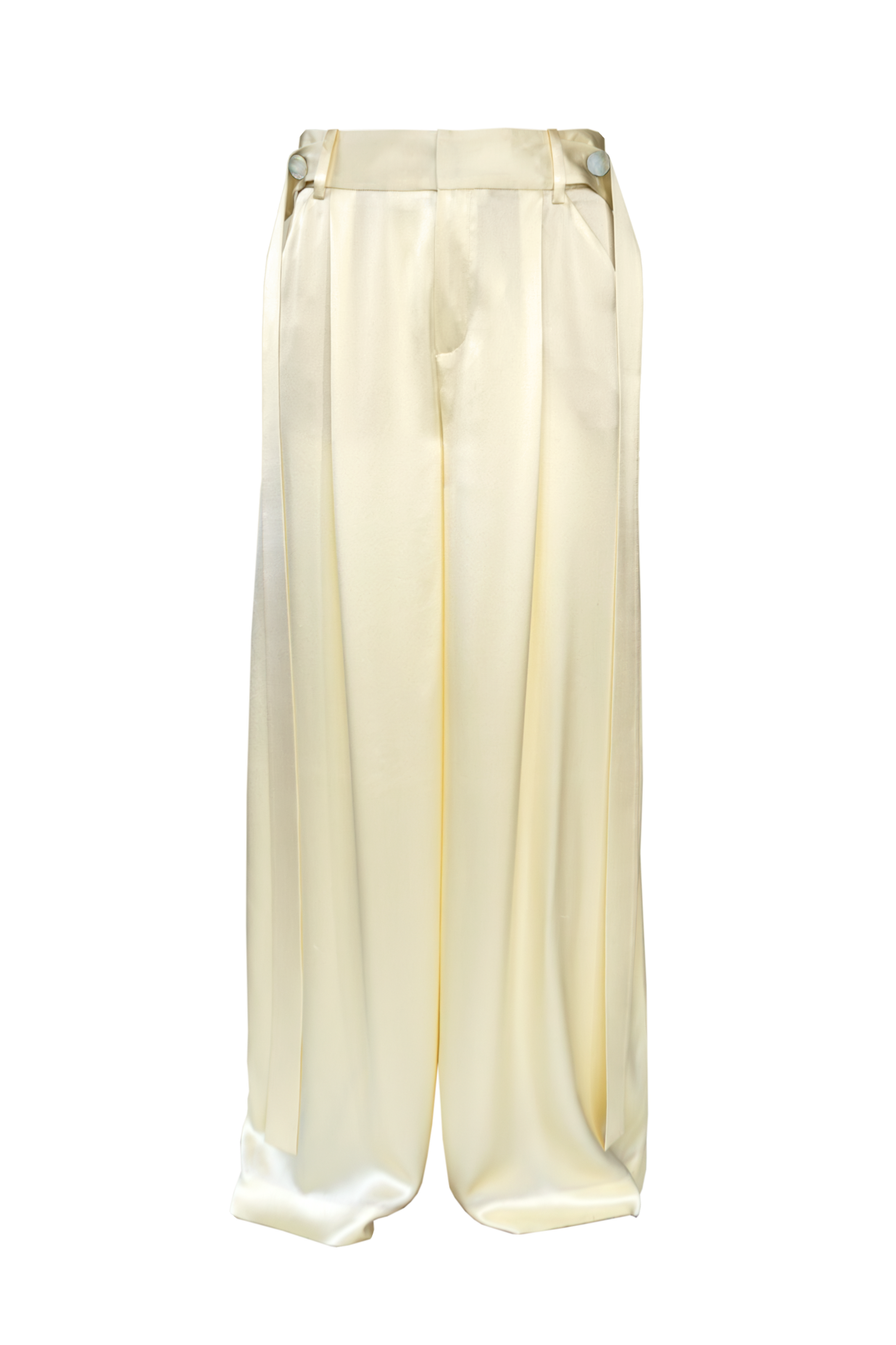Liquid Silk Trousers - Ivory
