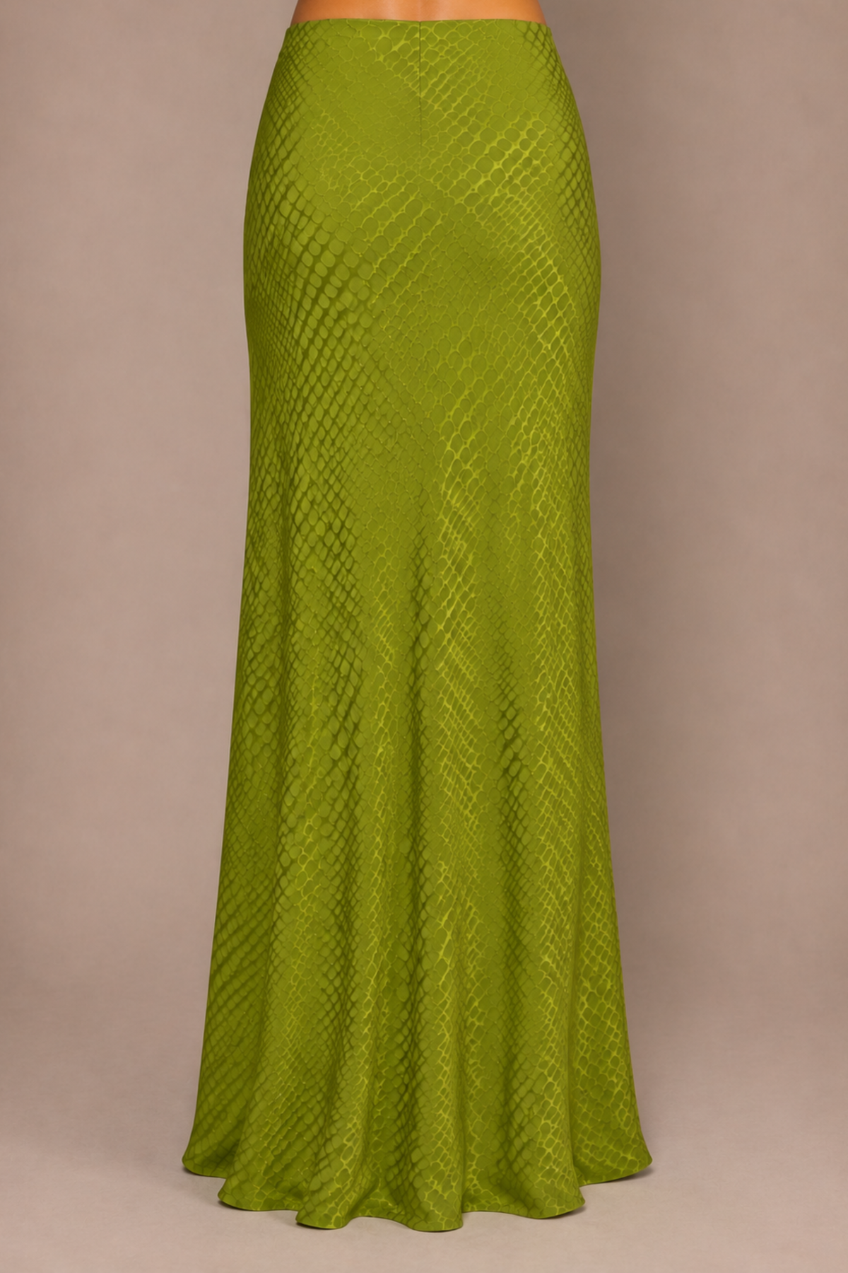 Wiggle Dot Jacquard Bias Maxi Skirt