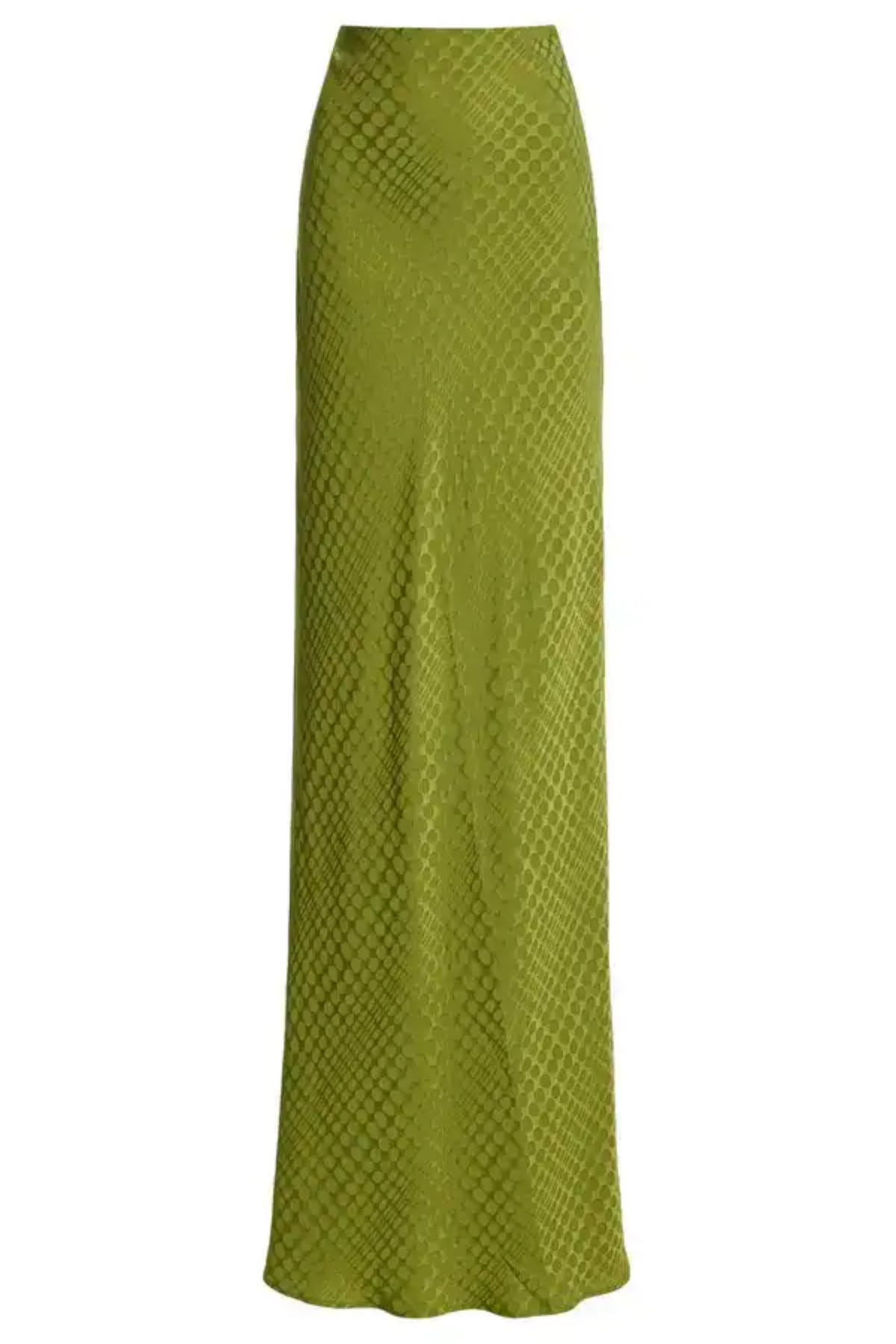 Wiggle Dot Jacquard Bias Maxi Skirt
