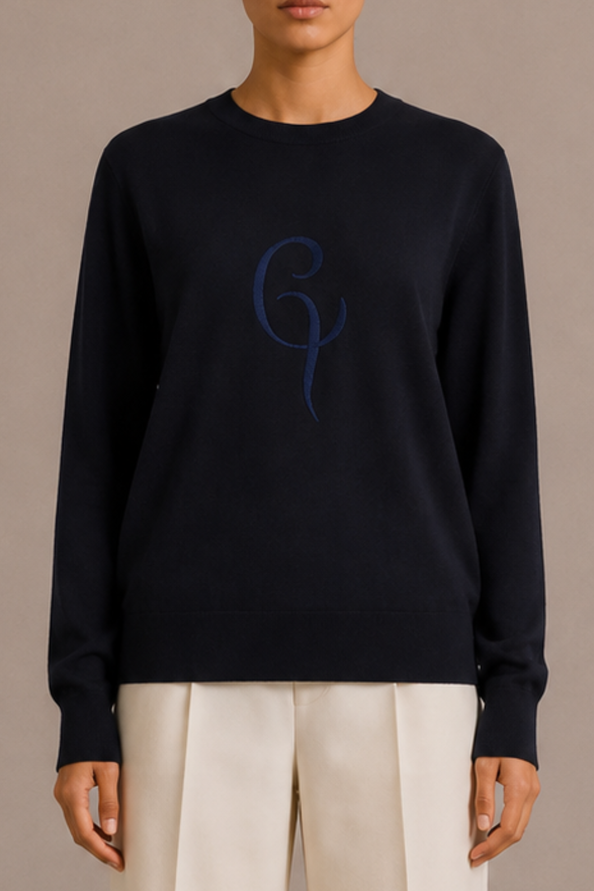 Merino Wool Insignia Crewneck Sweater