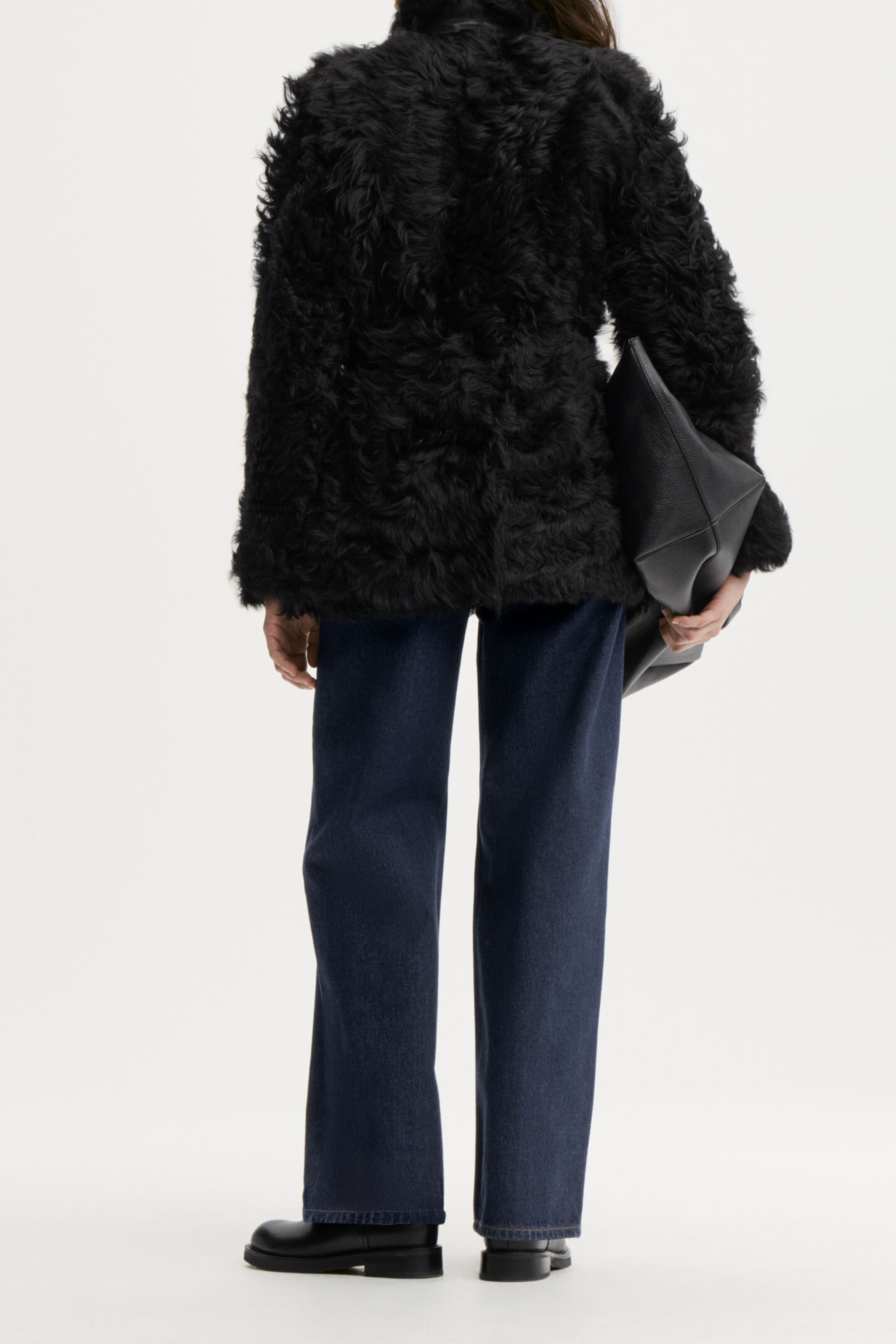 Adeline Shearling Jacket - Black